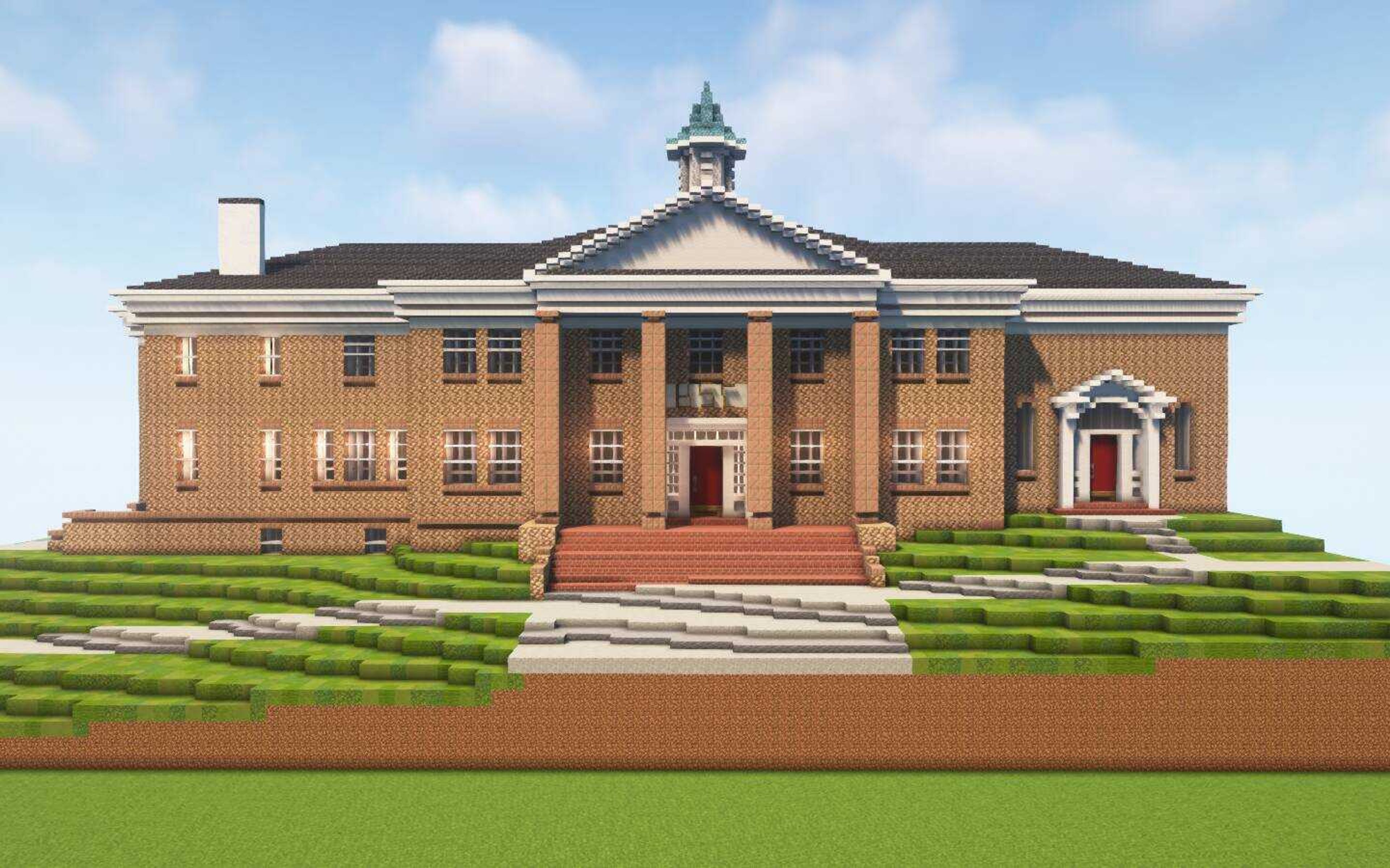 A new version of the Baptist Student Center created by Humes three weeks ago. Humes said when building a structure, she does in-depth research about its history and design. 