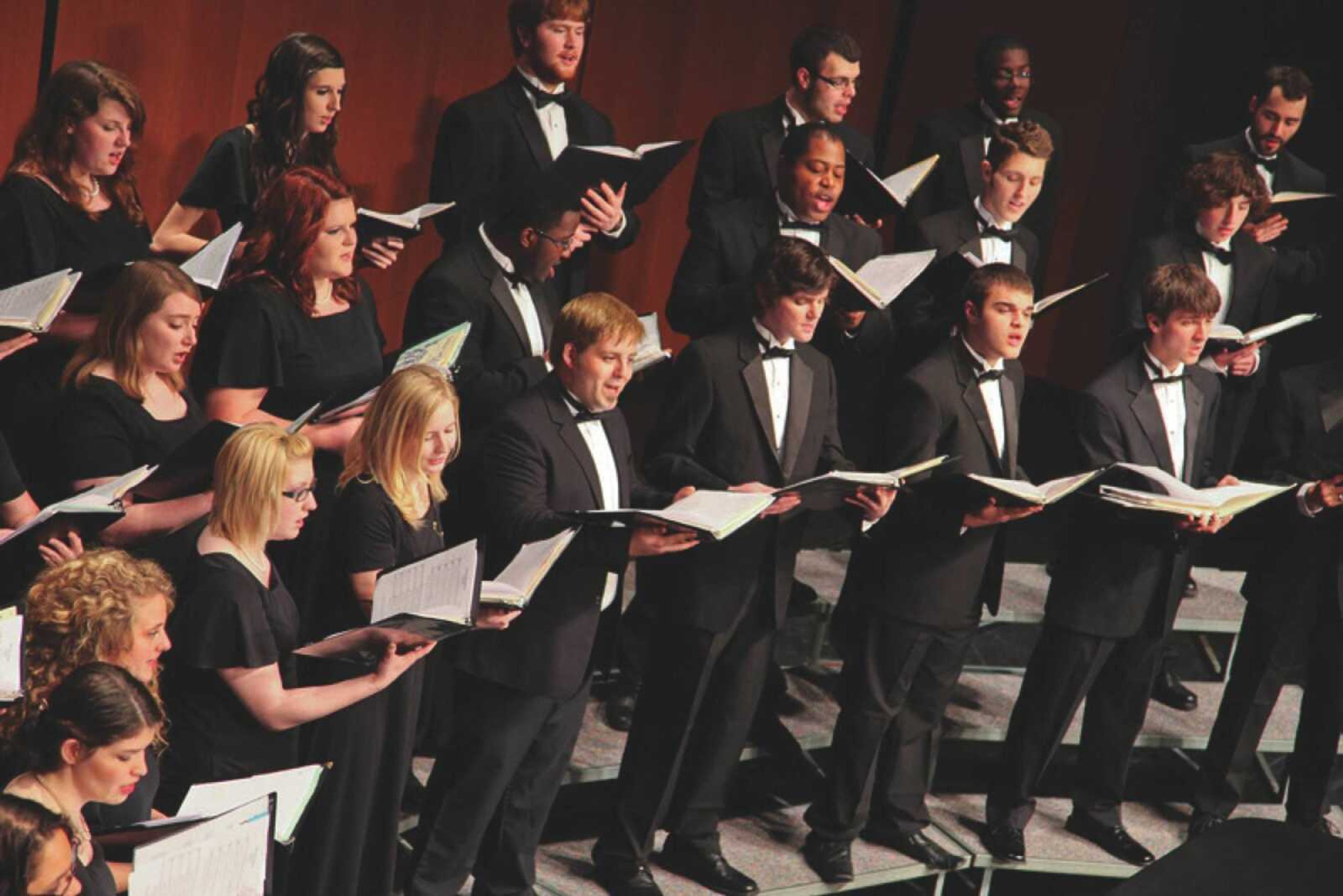 The University Choir and Chamber Choir at Southeast Missouri State University will have a concert all together at 7:30 p.m. Nov. 10 in the Robert F. and Gertrude L. Shuck Music Recital Hall.