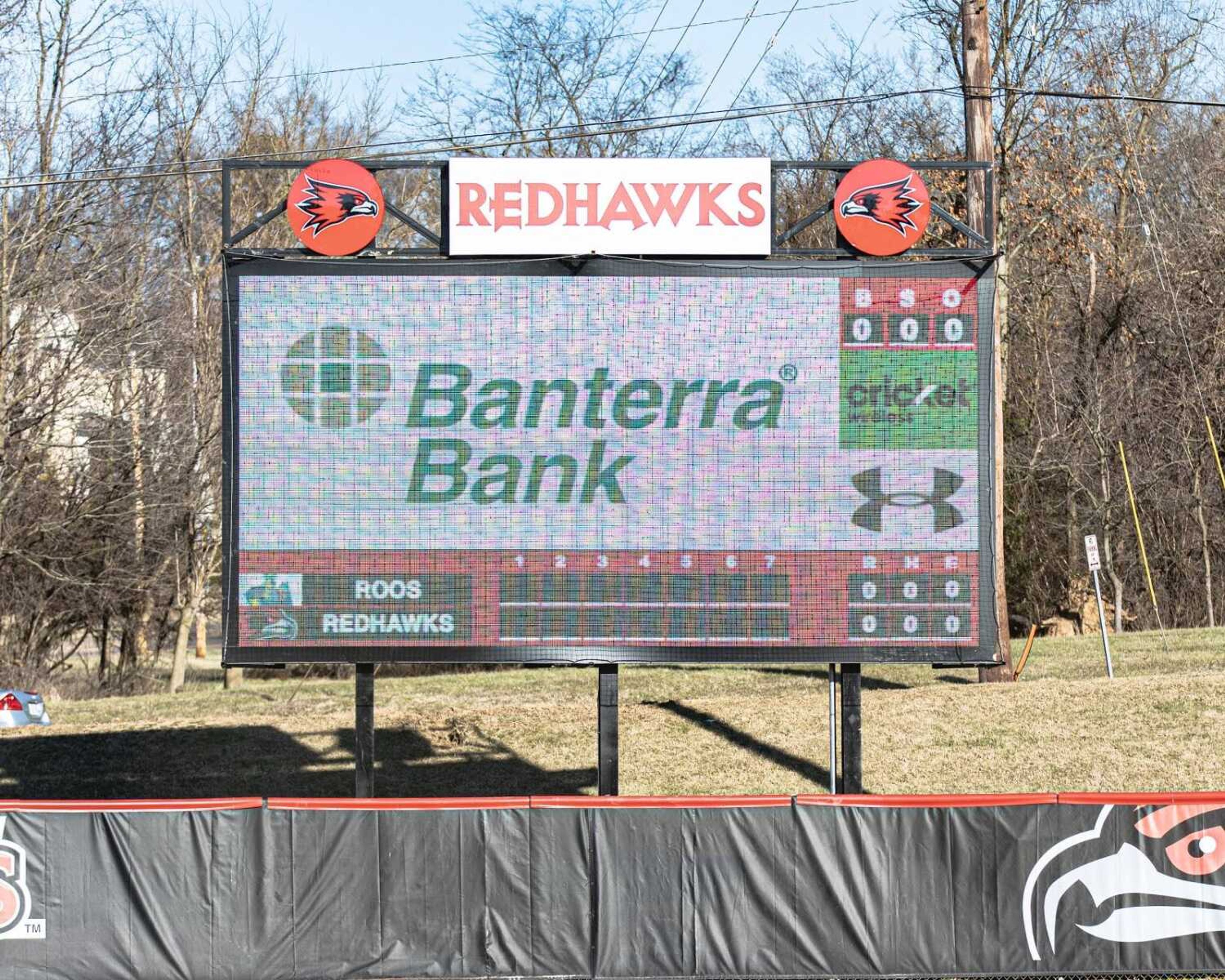The new video board at the Southeast Softball Complex. 