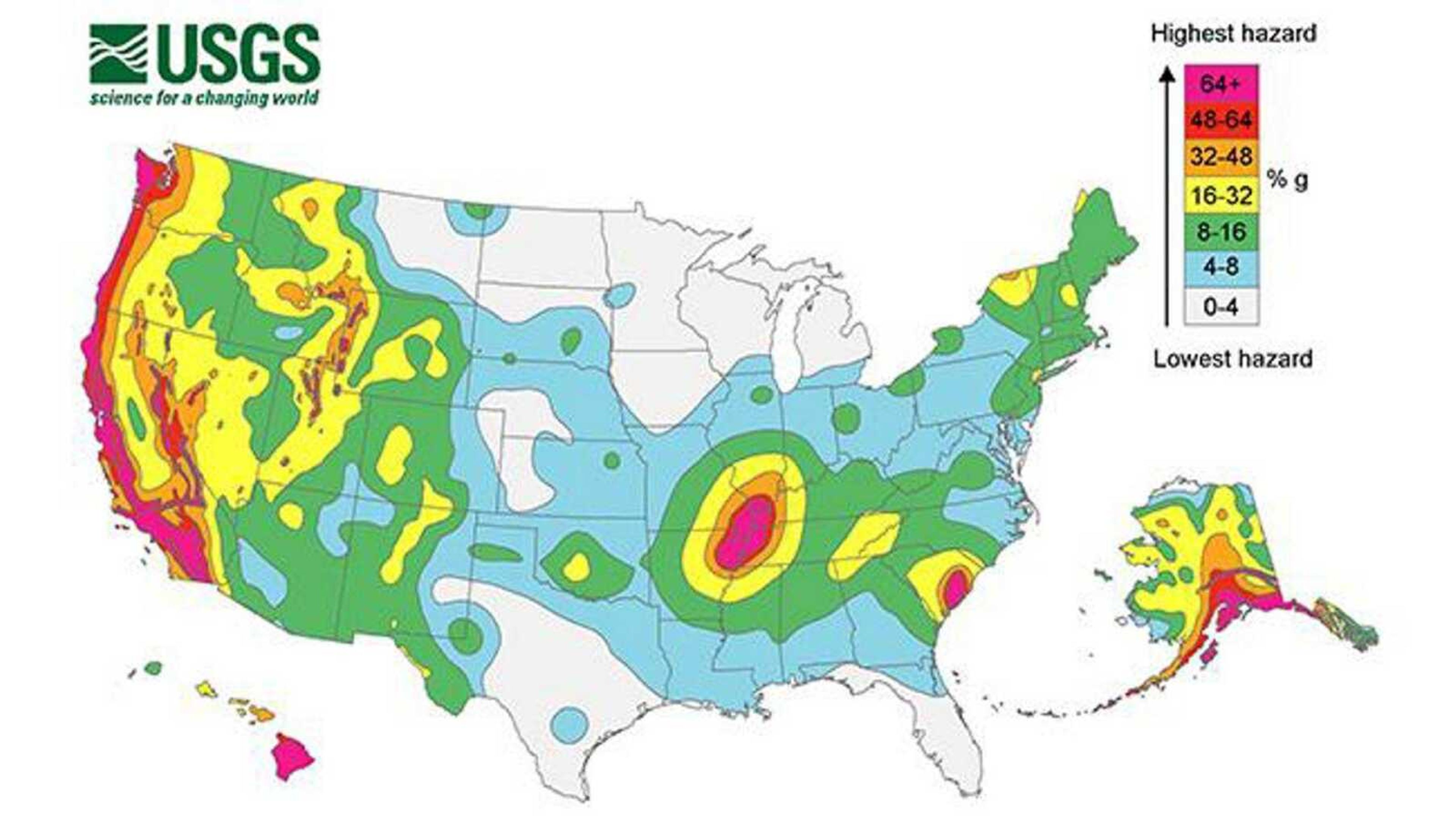 The New Madrid Seismic Zone is located in southeastern Missouri and experiences 200 microquakes every year. Map from infowars.com