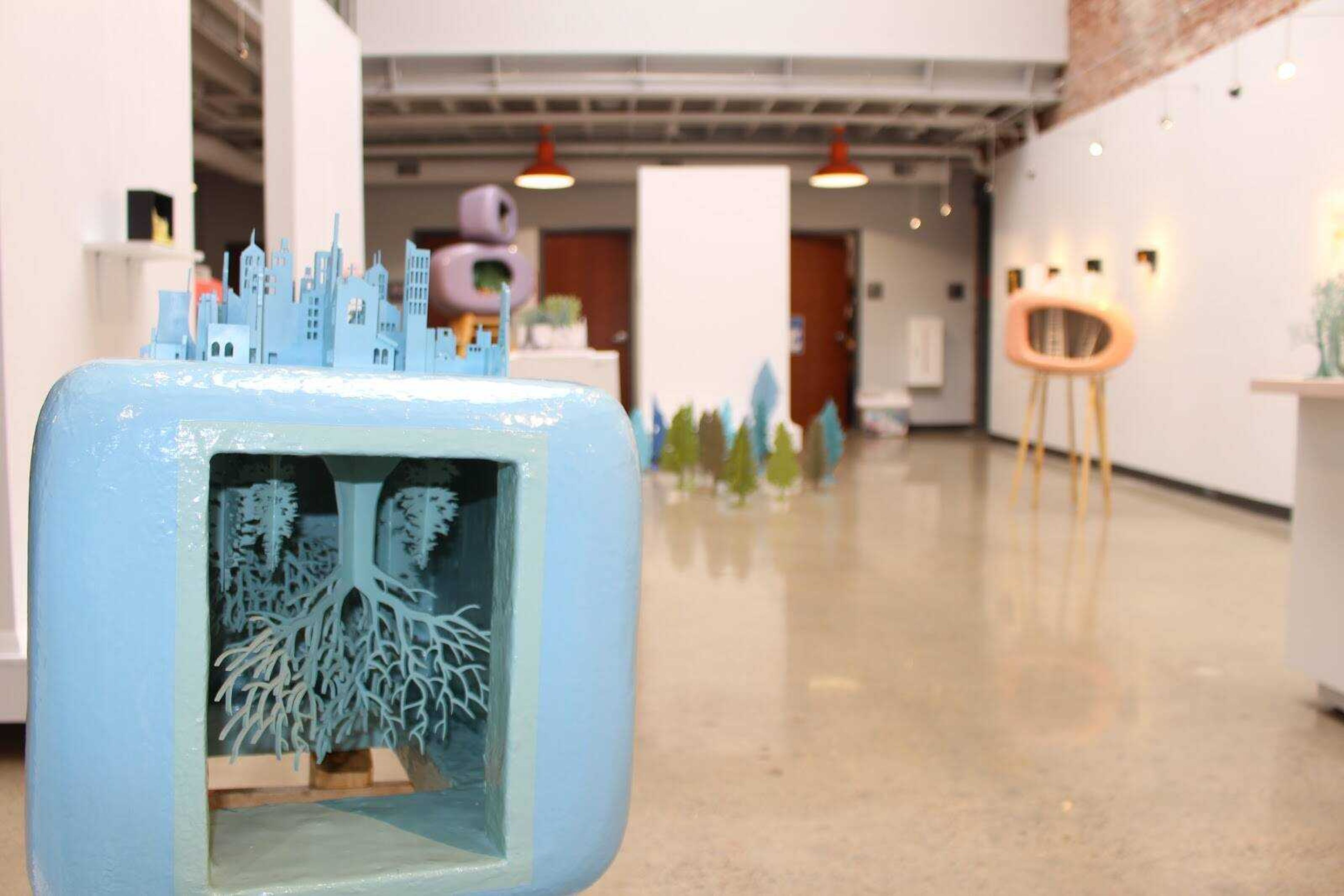 Jennifer Torres, associate professor of sculpture and ceramics at the University Southern Mississippi, displayed her exhibition piece at Catapult Creative House through the month of September. Viewers were able to see her work titled “Mental Landscapes.” 