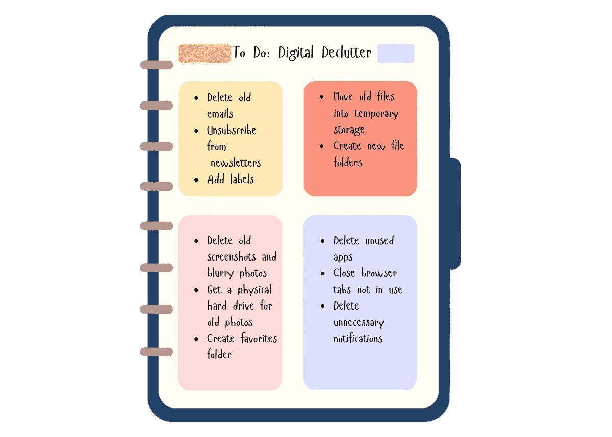 Digital decluttering: keeping your devices organized