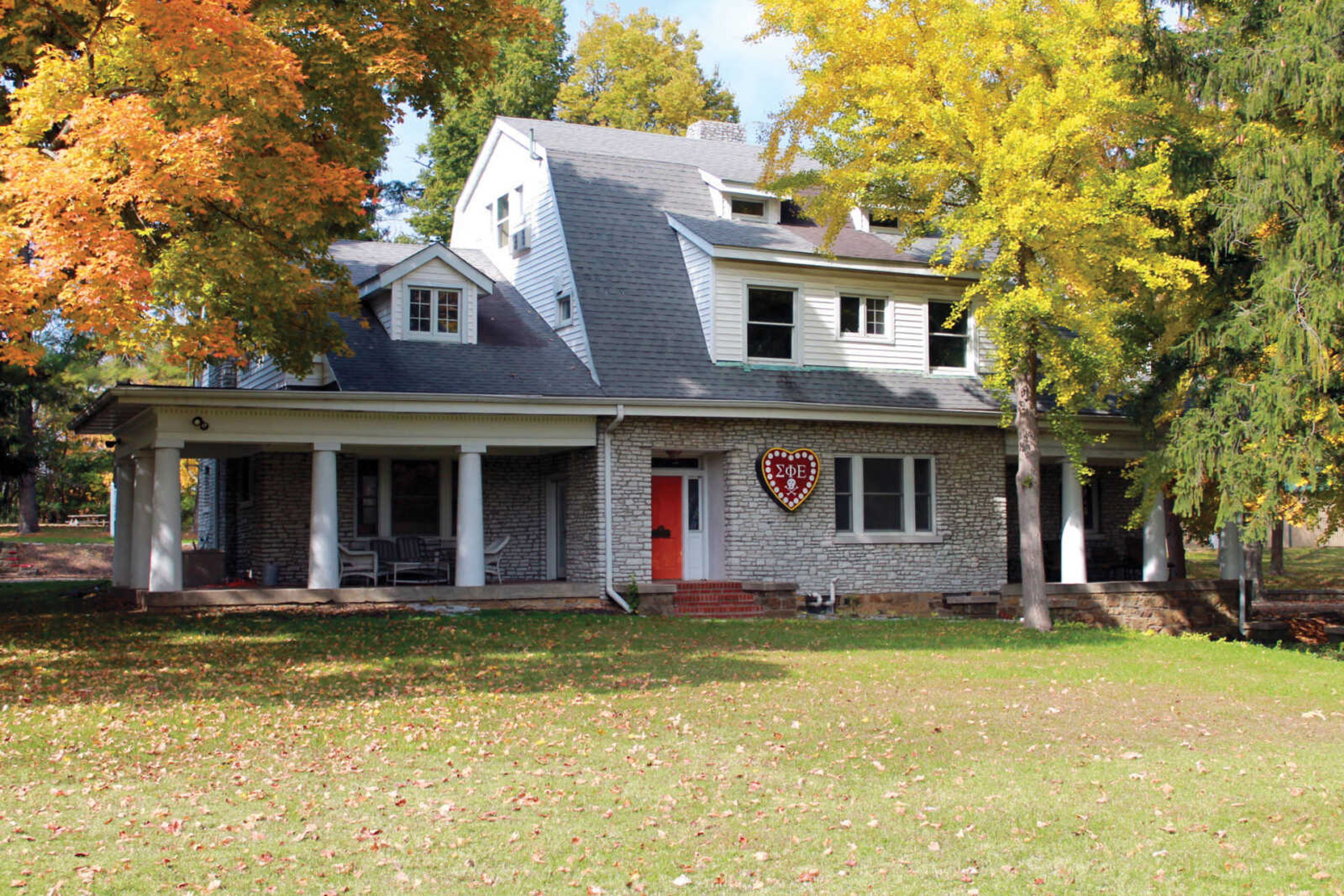 The Greystone house located next to the Show Me Center on campus is leased by Sigma Phi Epsilon from the university.