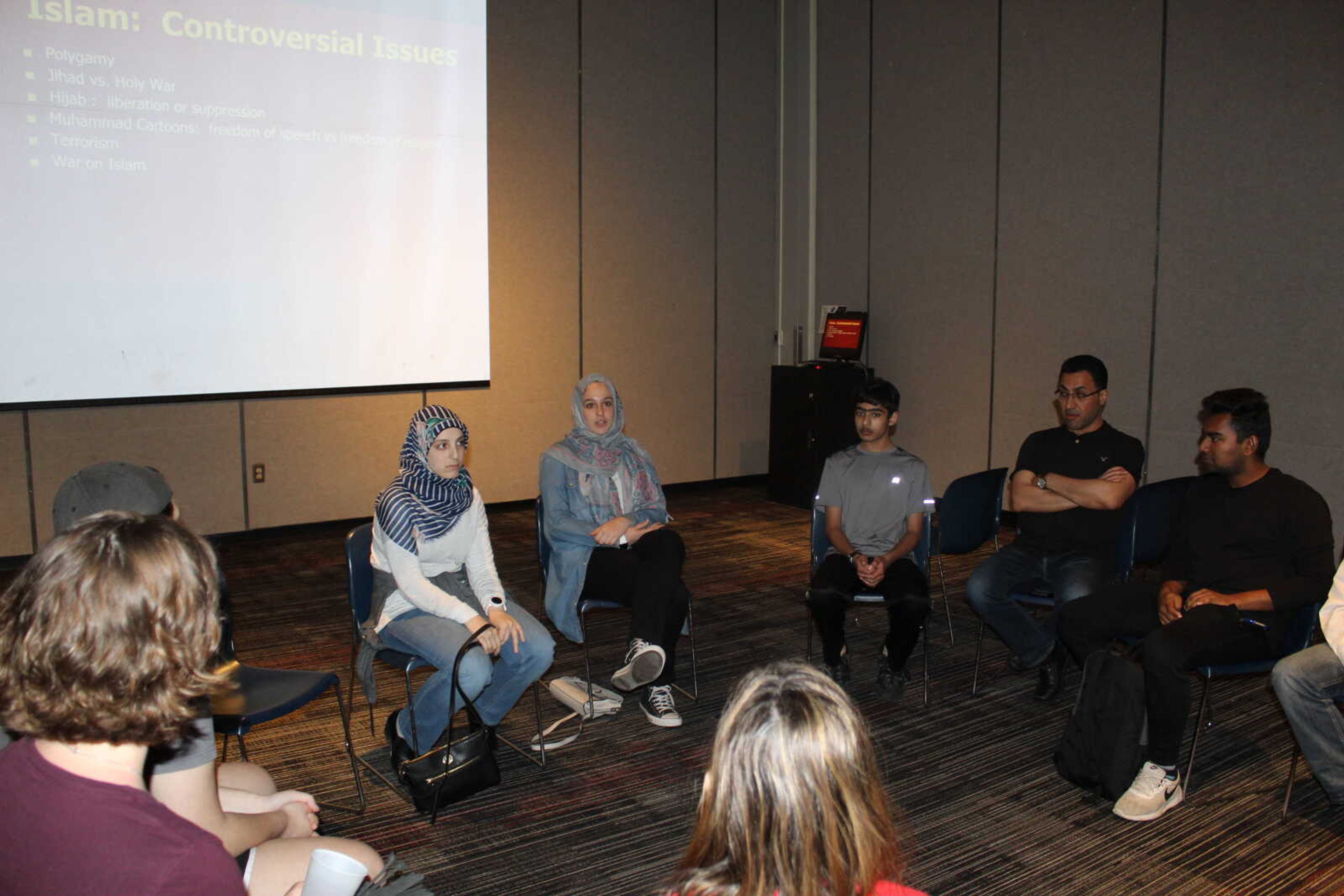 Southeast students and members of the Cape Girardeau community gathered in an open discussion about the different misconceptions of Islam. 
