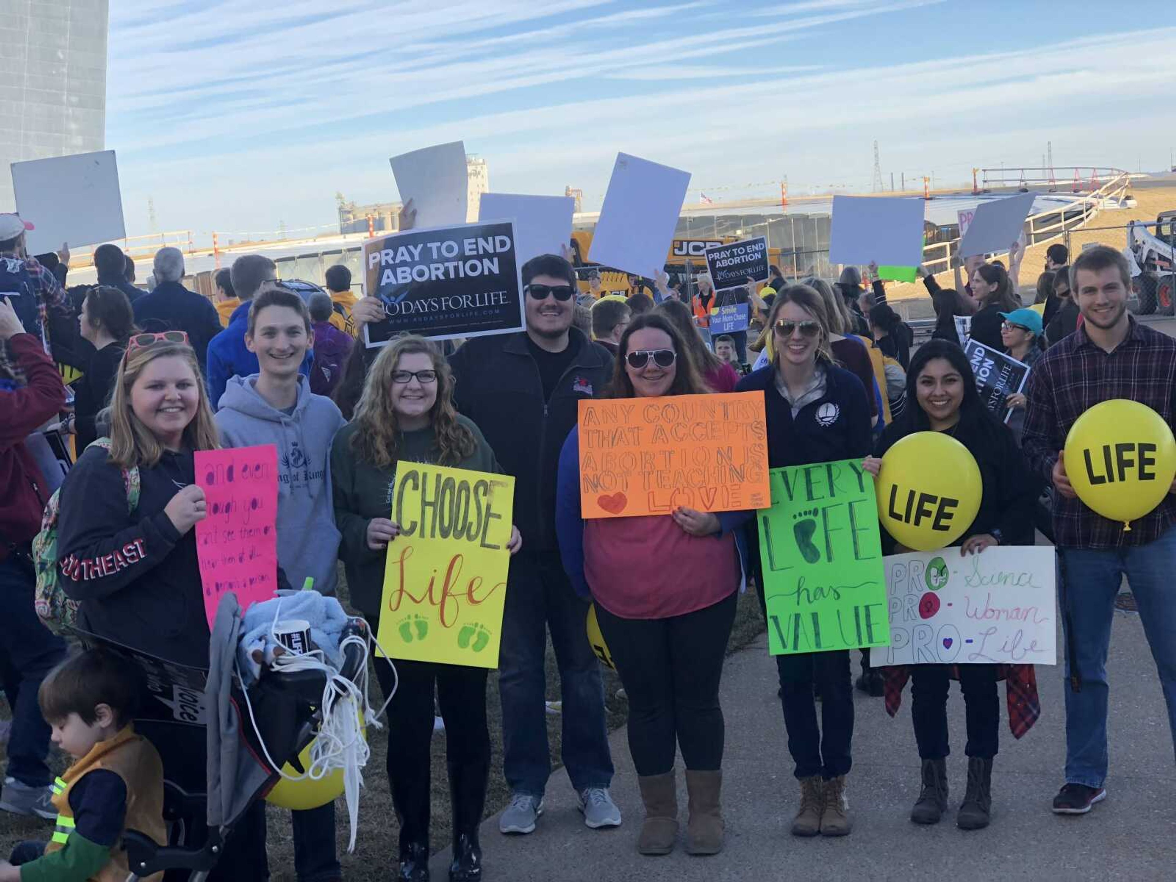 A group of Southeast students who attended the march in St. Louis. 