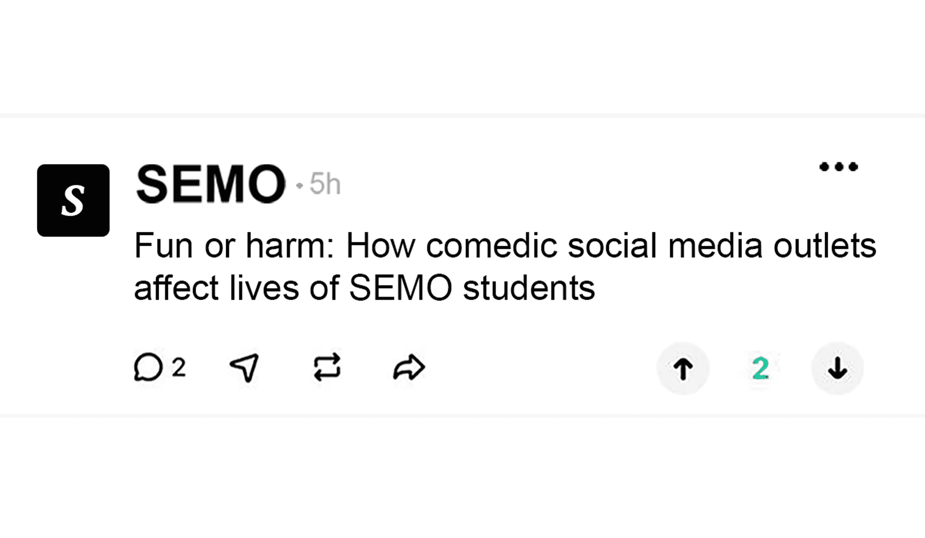 Fun or harm: how comedic social media outlets affect lives of SEMO students