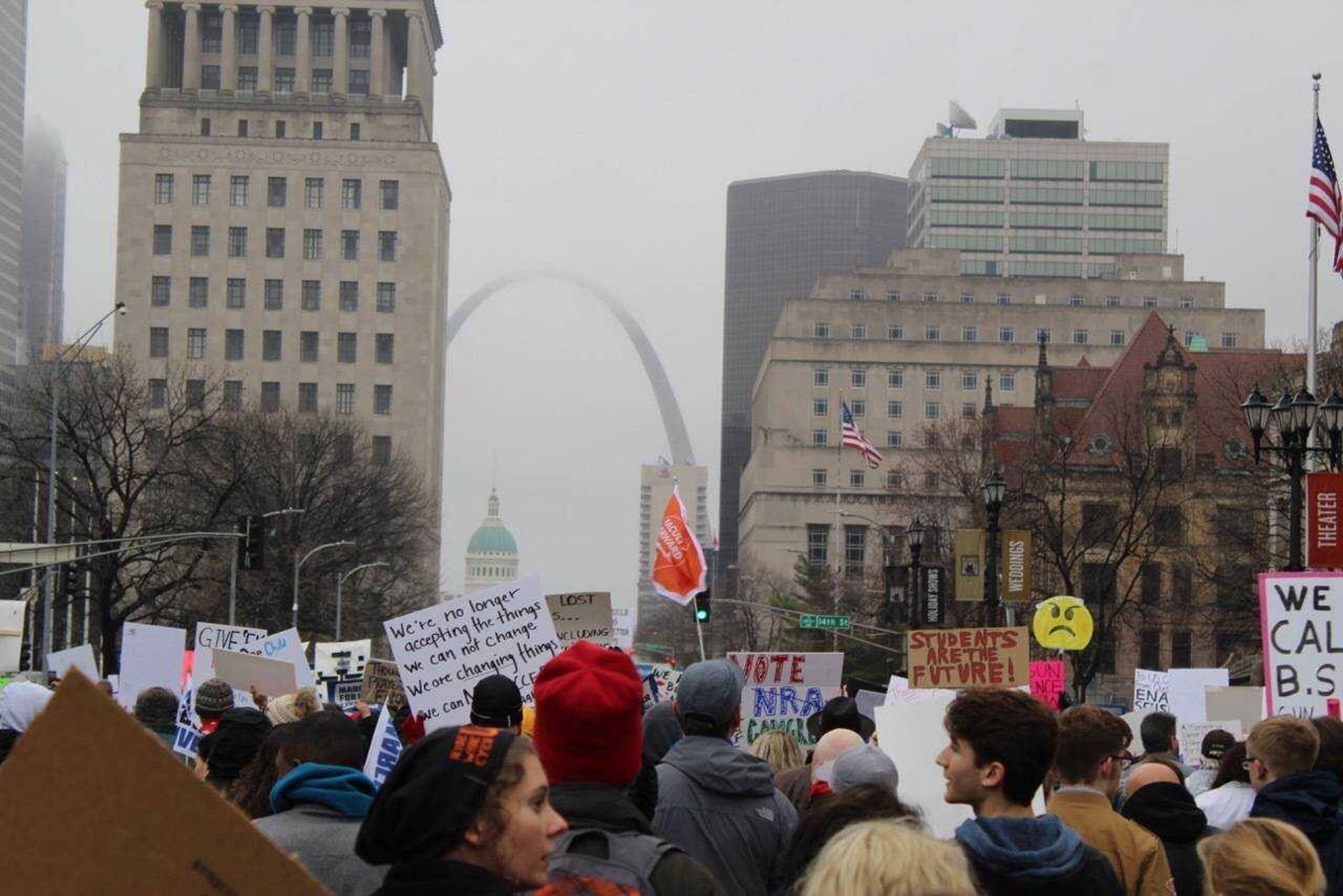 A scene from the Saint Louis March for Our Lives on March 24.