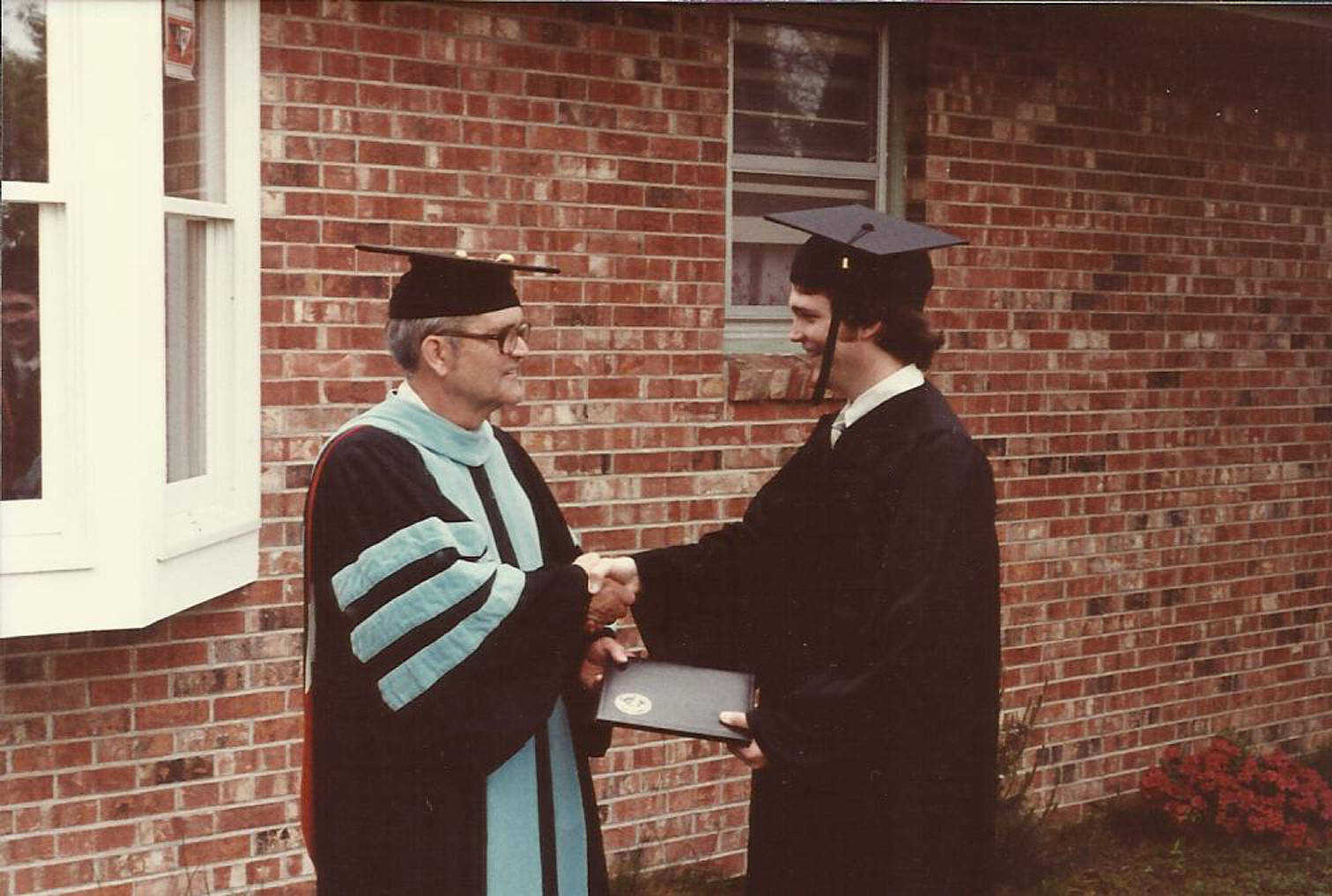  Robert Cox Sr. handed all three of his sons their diplomas at their graduations. Submitted photo