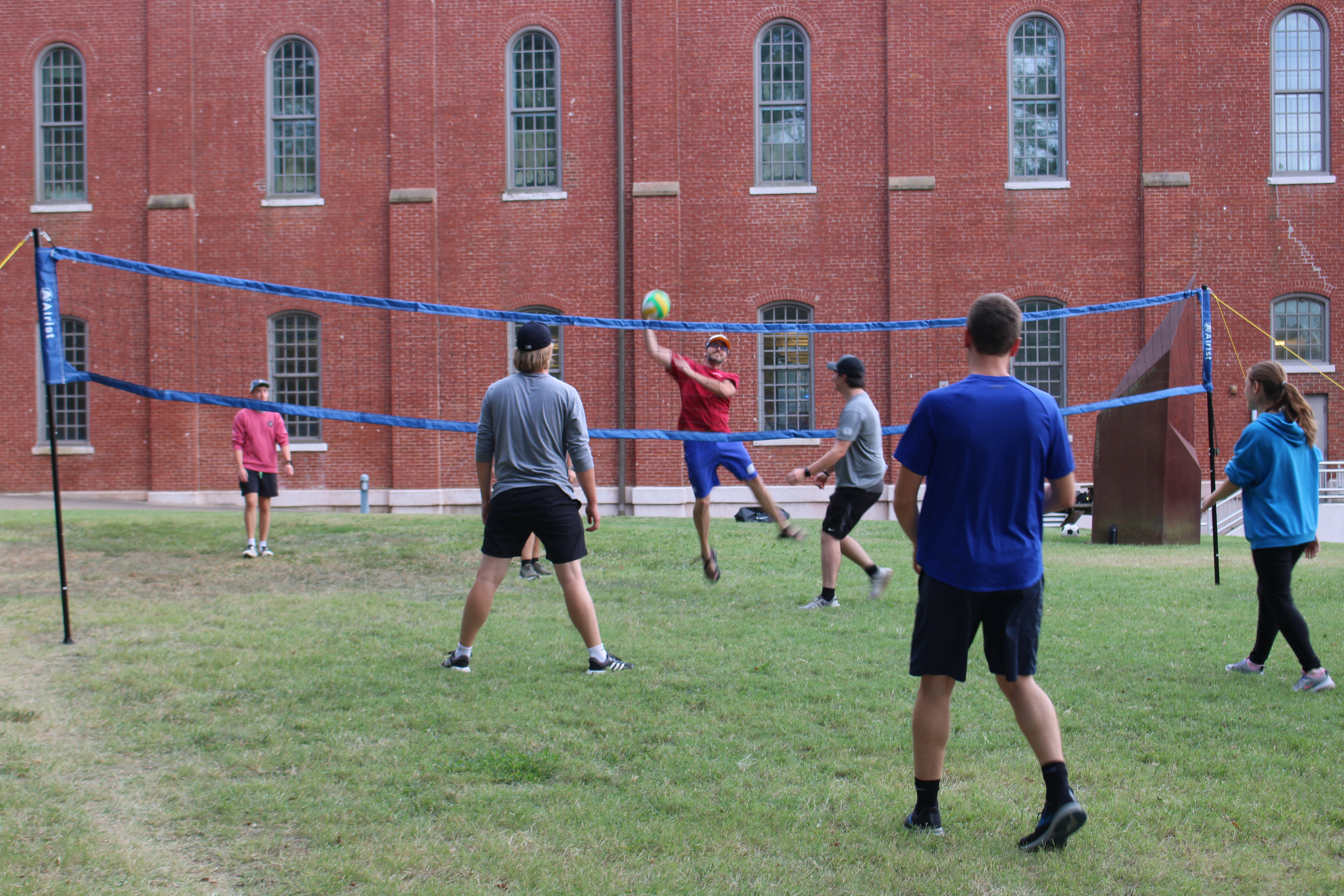 The River Campus Quad Volleyball Game Promotes Connection Between Students