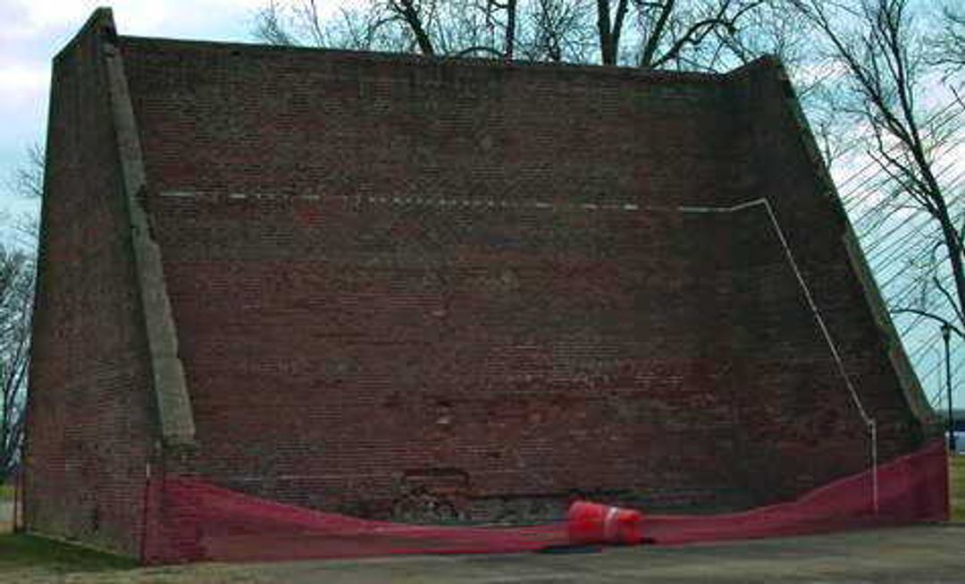 Historical handball court is located near the River Campus. Photo by Colby Powell