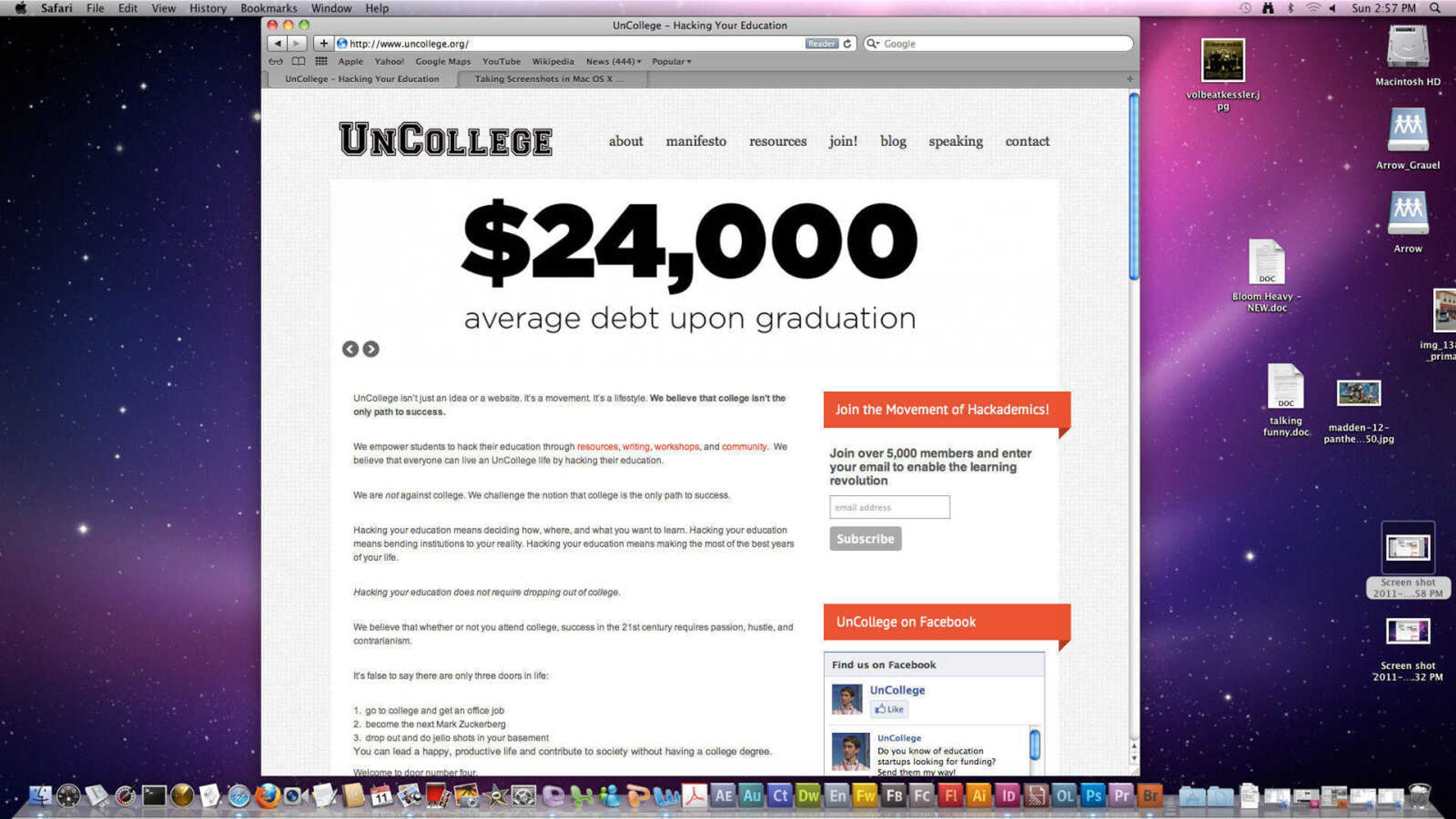 Uncolleged challenges the idea that college is the only path to success.