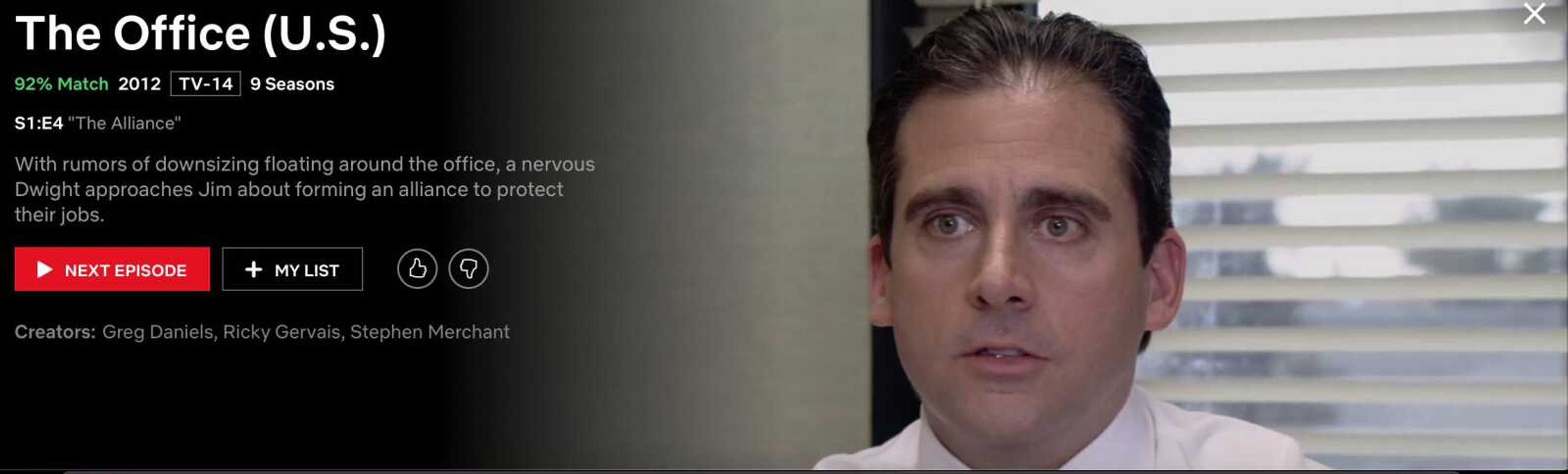 Screenshot of "The Office."