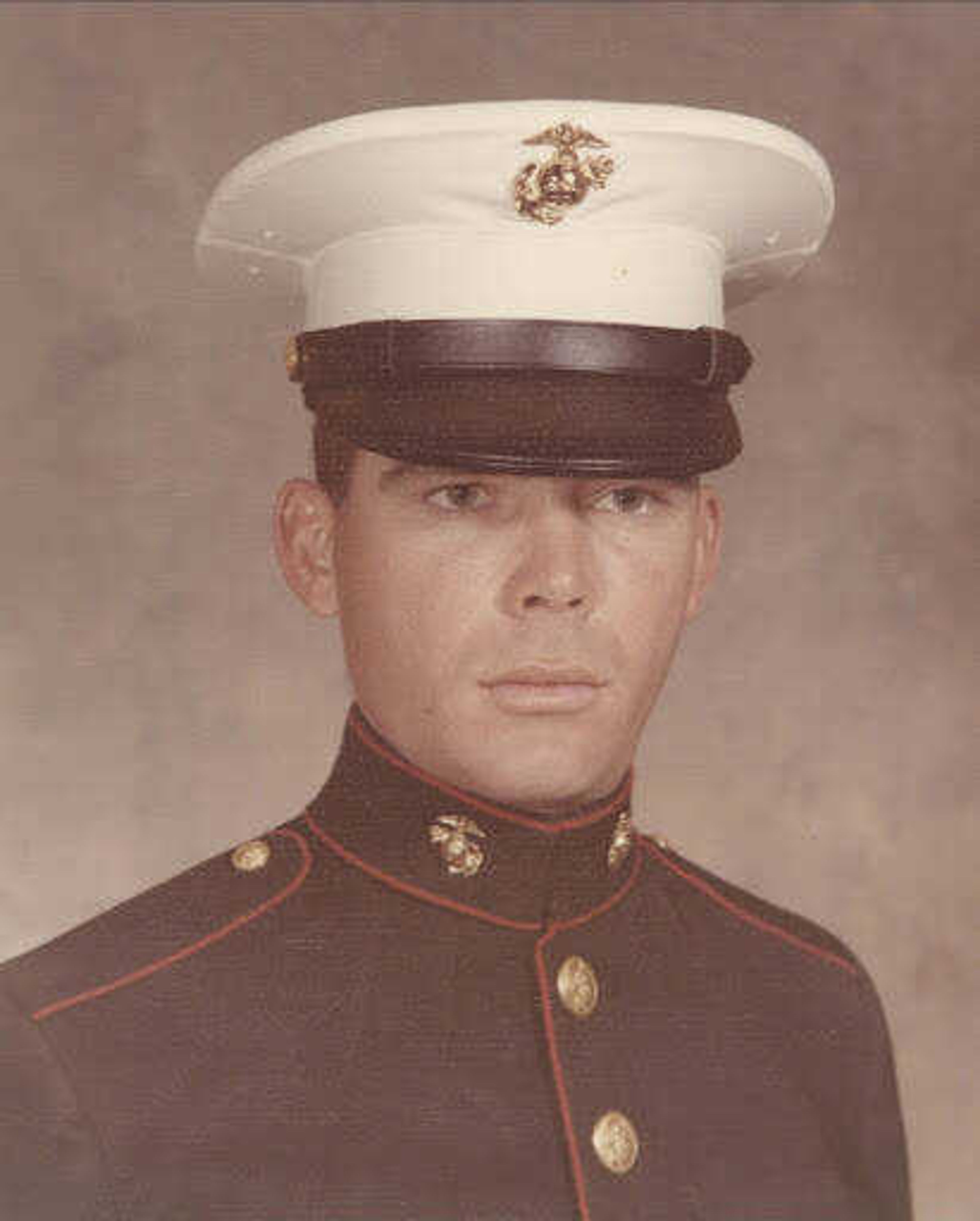 Francis McGarr official Marine Corps Photo issued in 1975.