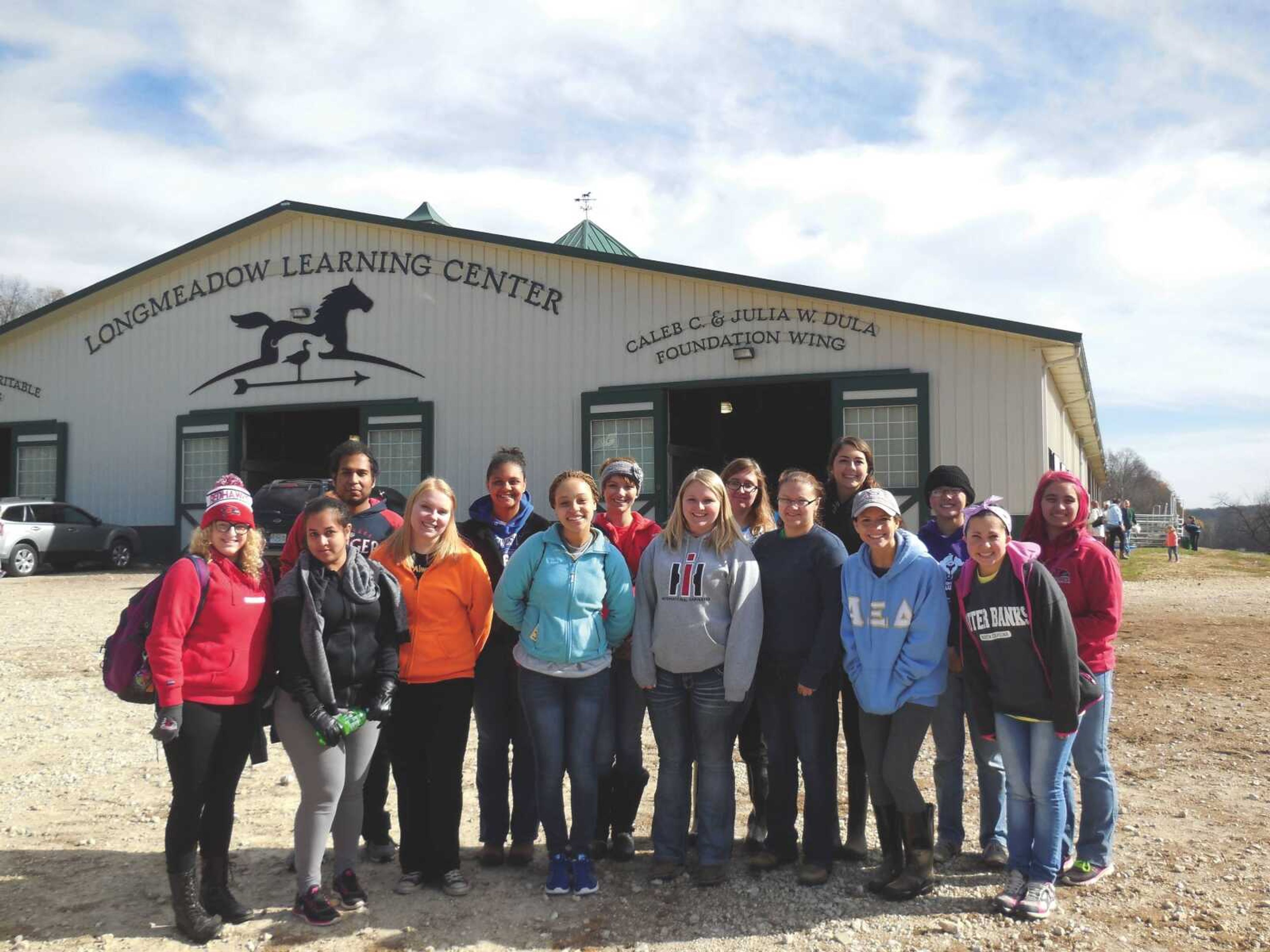 In the fall of 2015, Southeast Serves took it first service trip to Longmeadow Rescue Ranch in Union, Missouri.