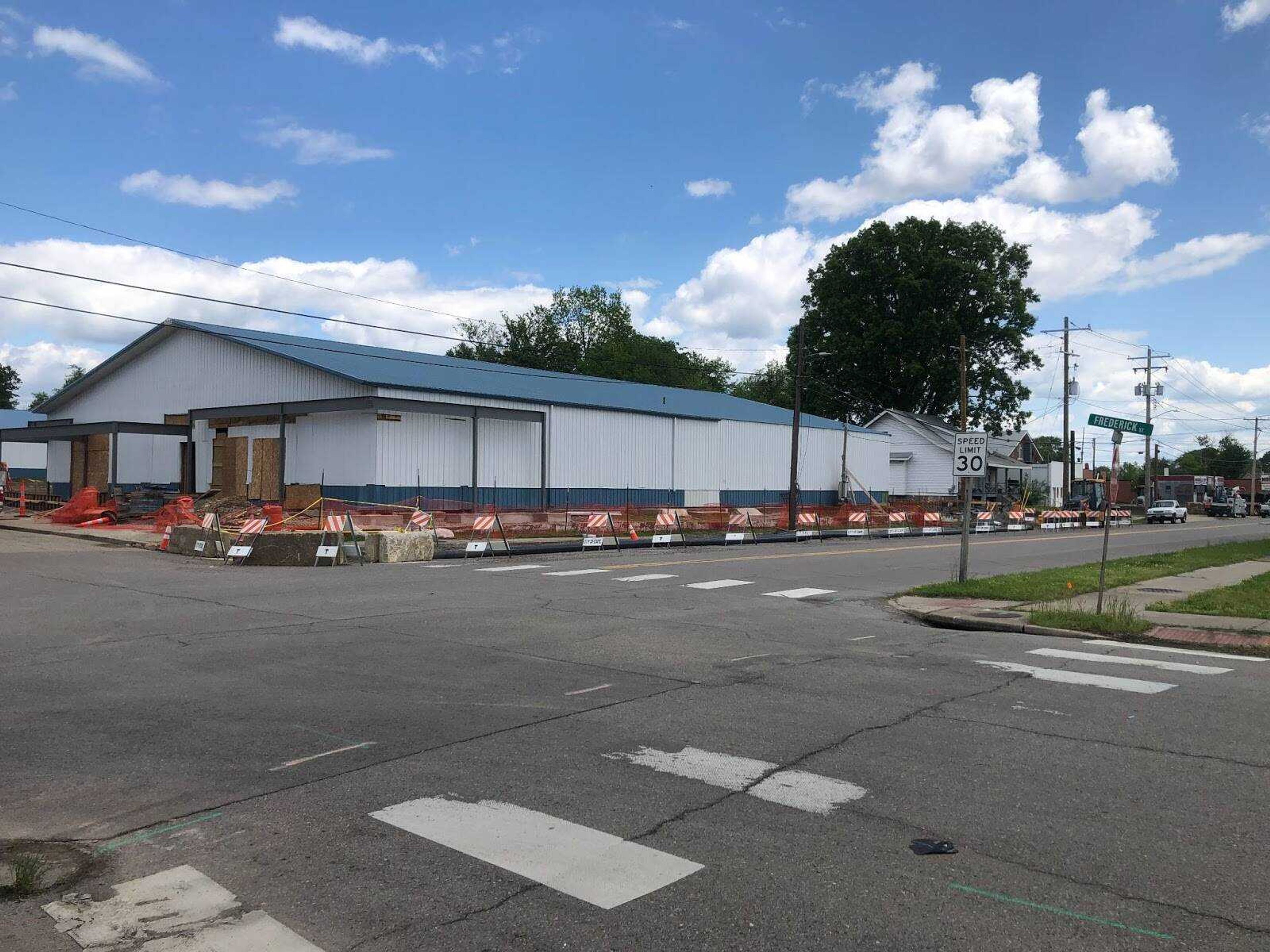 The building at 340 S. Frederick St. in Cape Girardeau is currently under construction as part of the new River Campus expansion project and will hold some of the “dirty arts” programs like ceramics. From the building to the River Campus, it is approximately a two-minute drive.