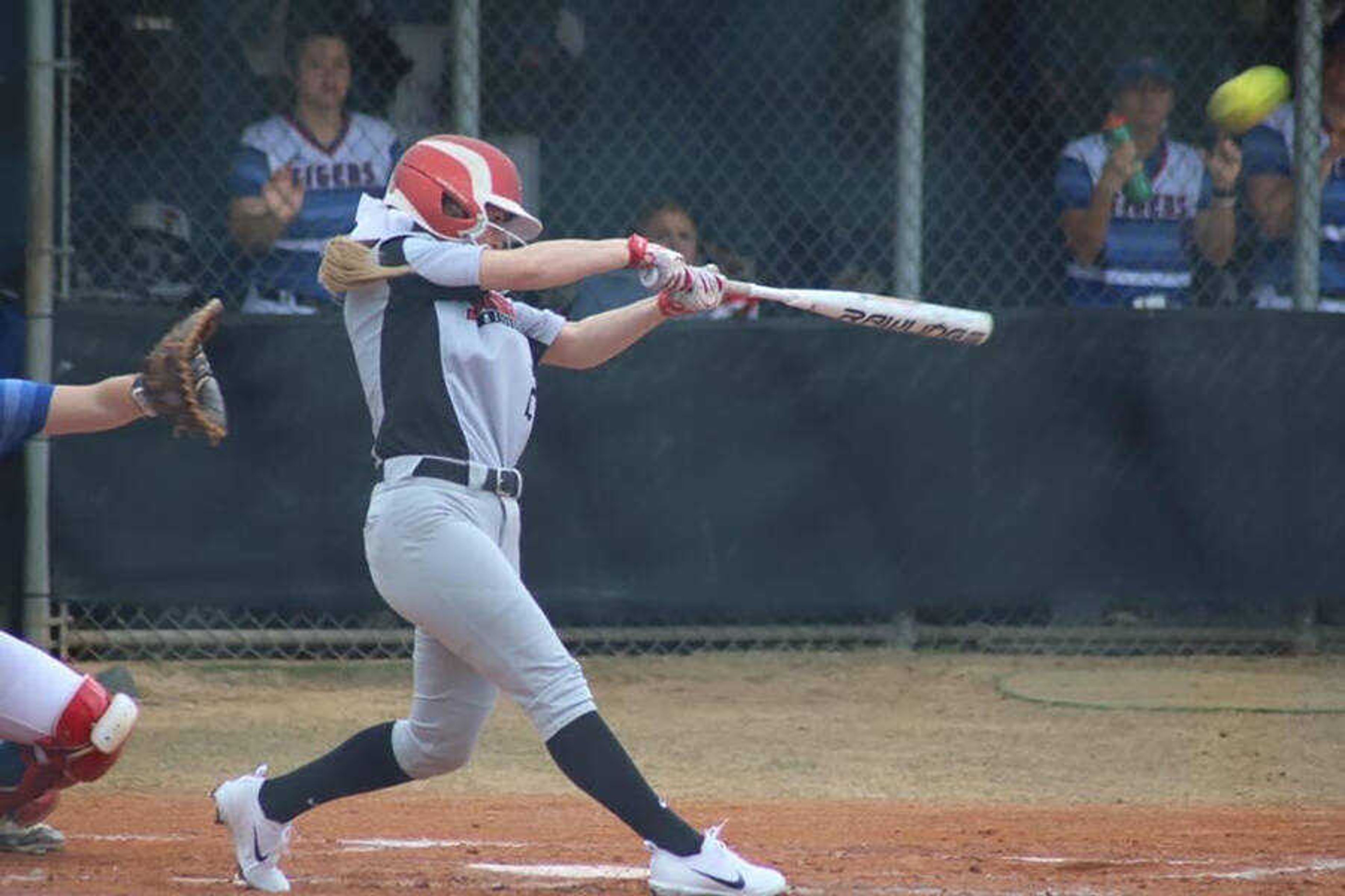 Southeast senior center fielder, Rachel Anderson hitting the home run in her first collegiate at bat in 2017, giving the Redhawks a 2-0 lead. This home run started her journey to being in the top five of career home runs.