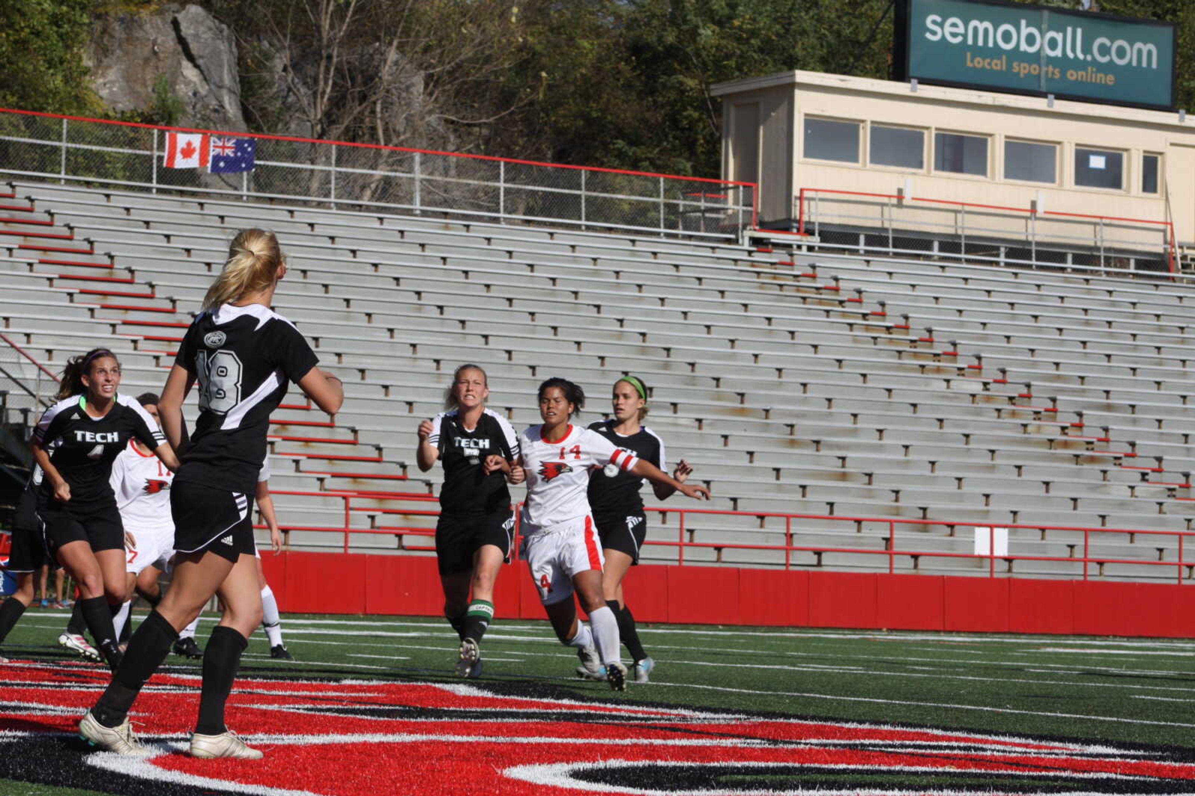 Nikki Edwards has played 5,834 minutes in her soccer career at Southeast. -Photo by Kelso Hope