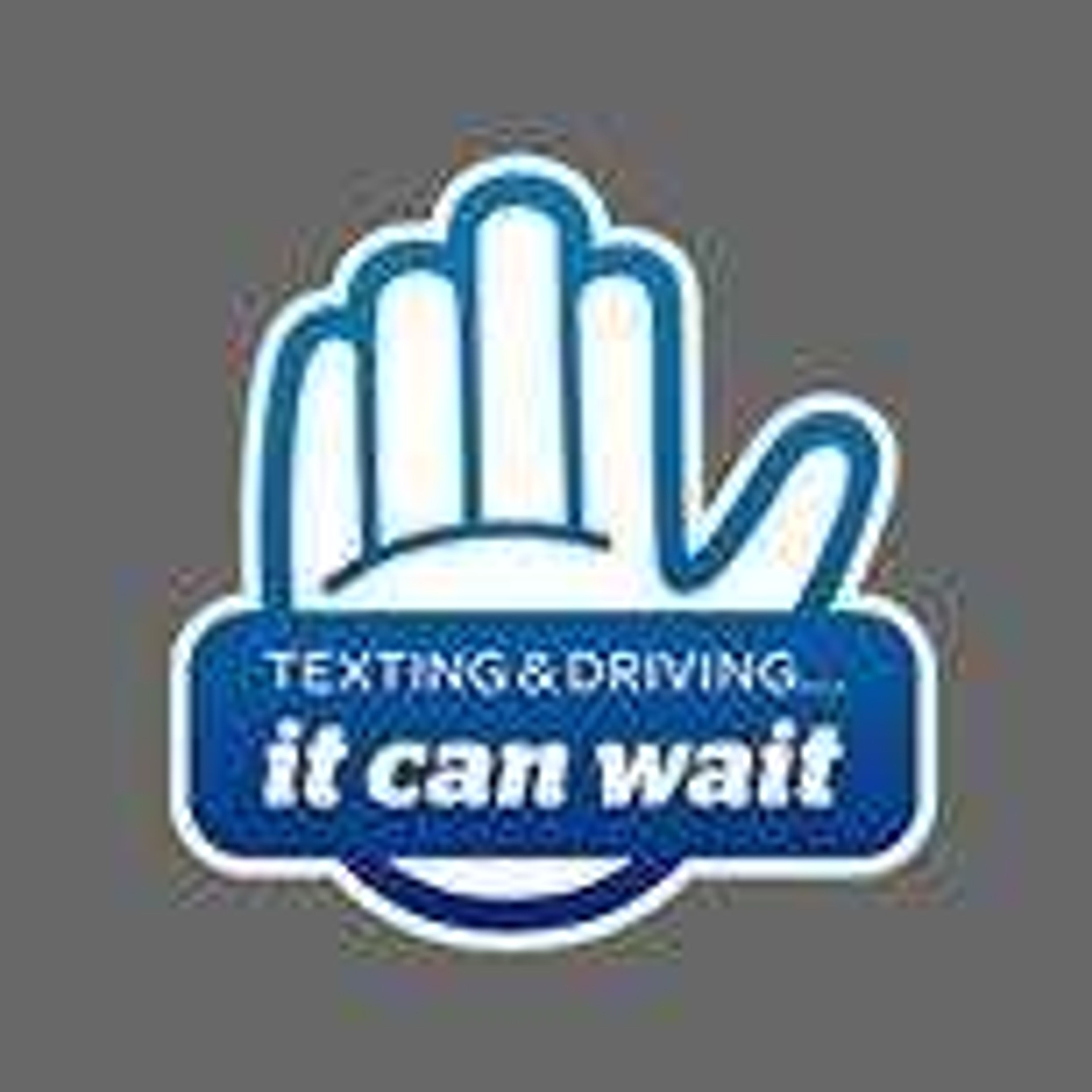 Logo of AT&T's "It can wait" campaign.