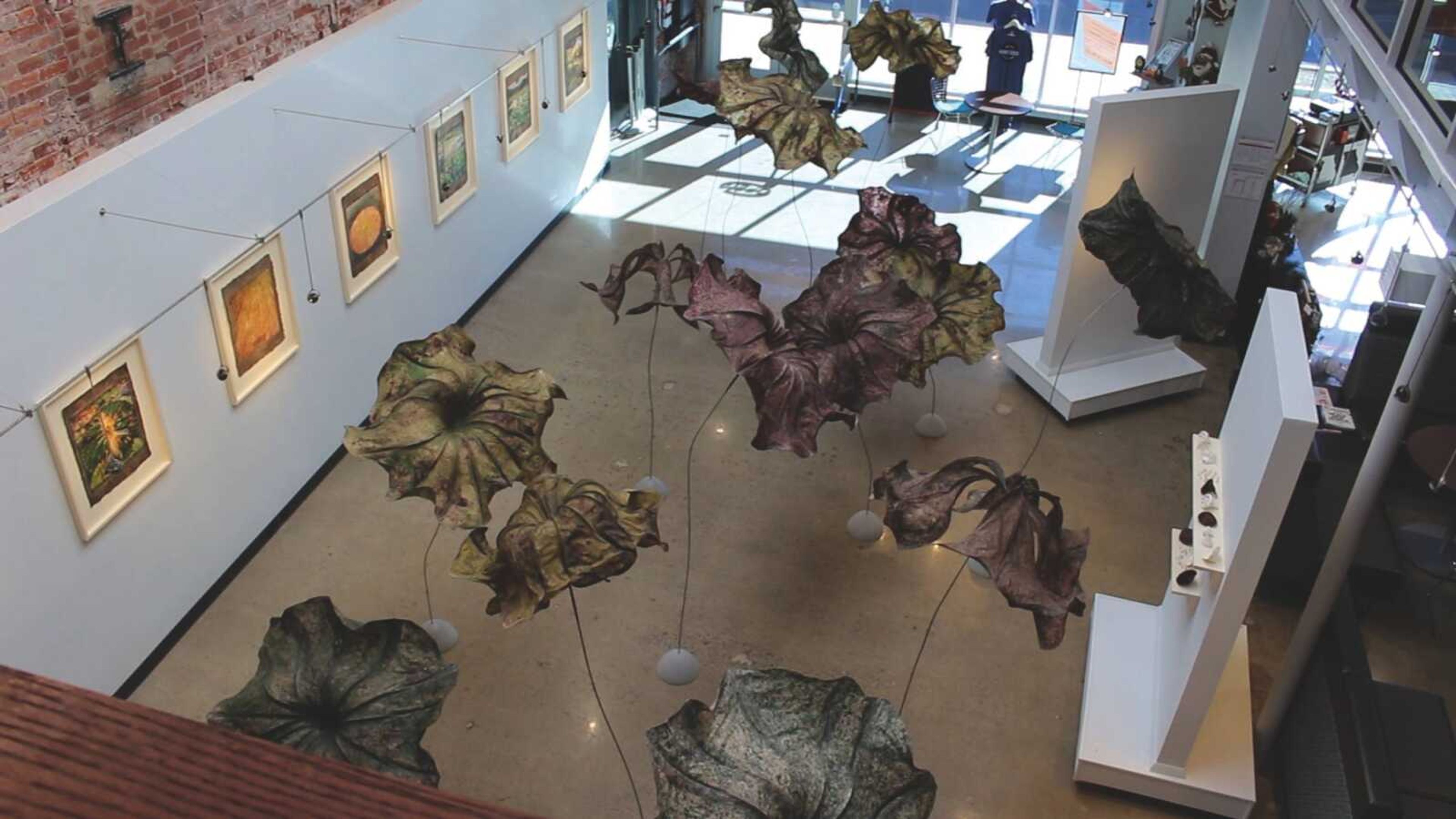 For Catapultâ€™s First Friday events, visiting artist Megan Singleton will open her exhibition, which is called â€śTo Rest Without Sinking,â€ť featuring paper sculptures of invasive plant species.