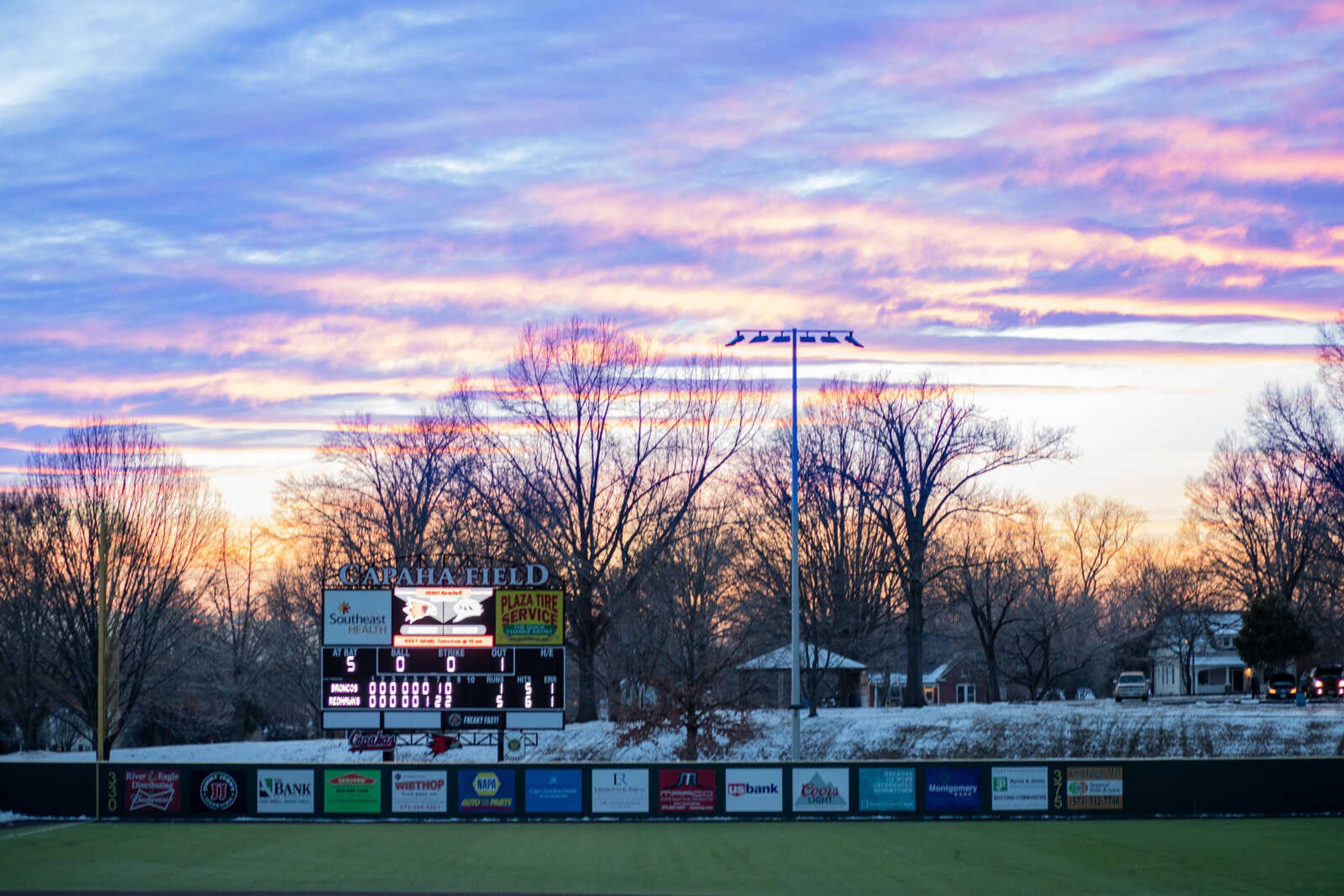 The Redhawks opener was postponed on Saturday, Feb. 16, in the eighth inning due to darkness, and resumed play on Sunday, where Southeast swept Western Michigan.