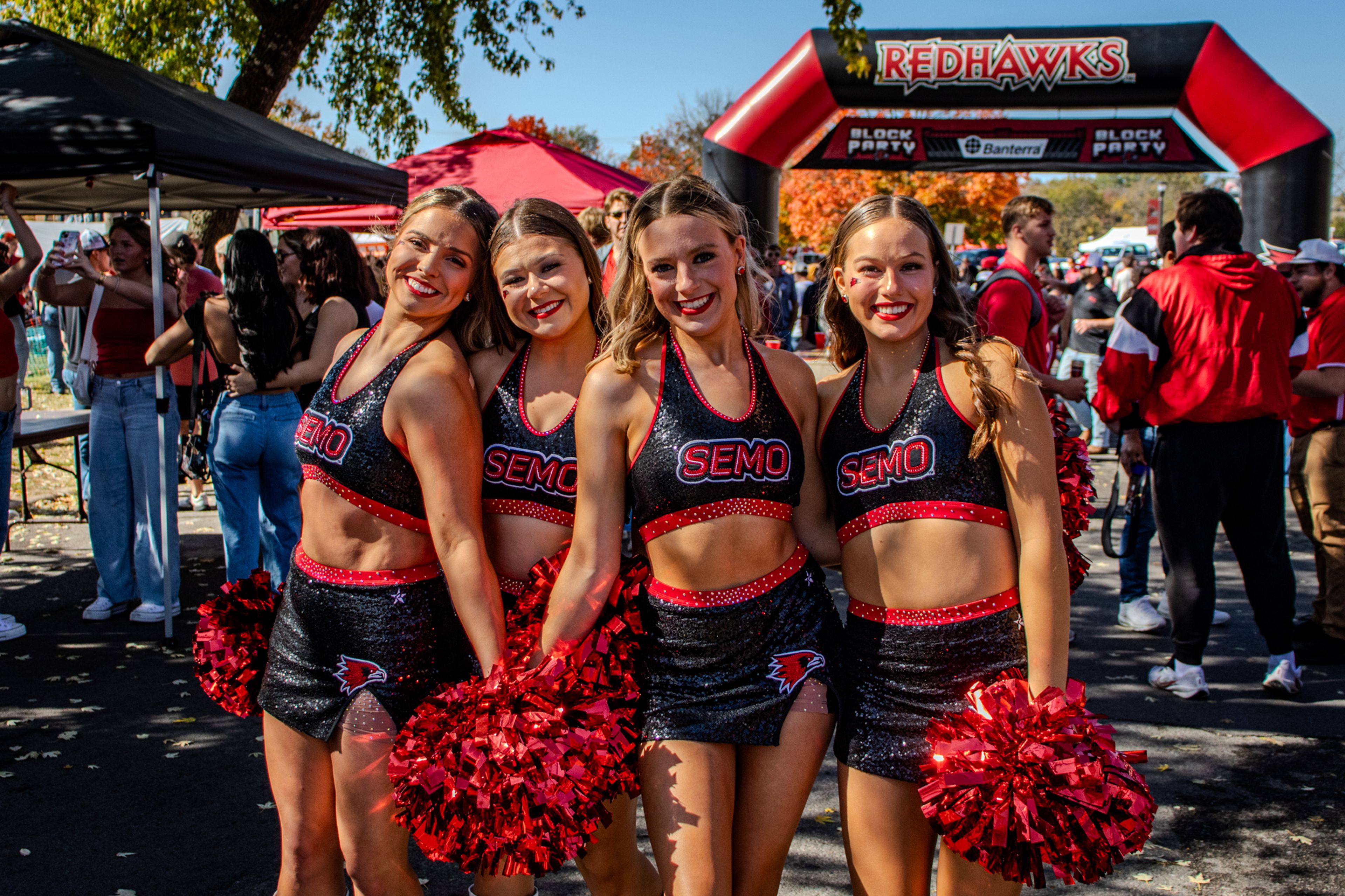 SEMO Sundancers pose for a photo. 