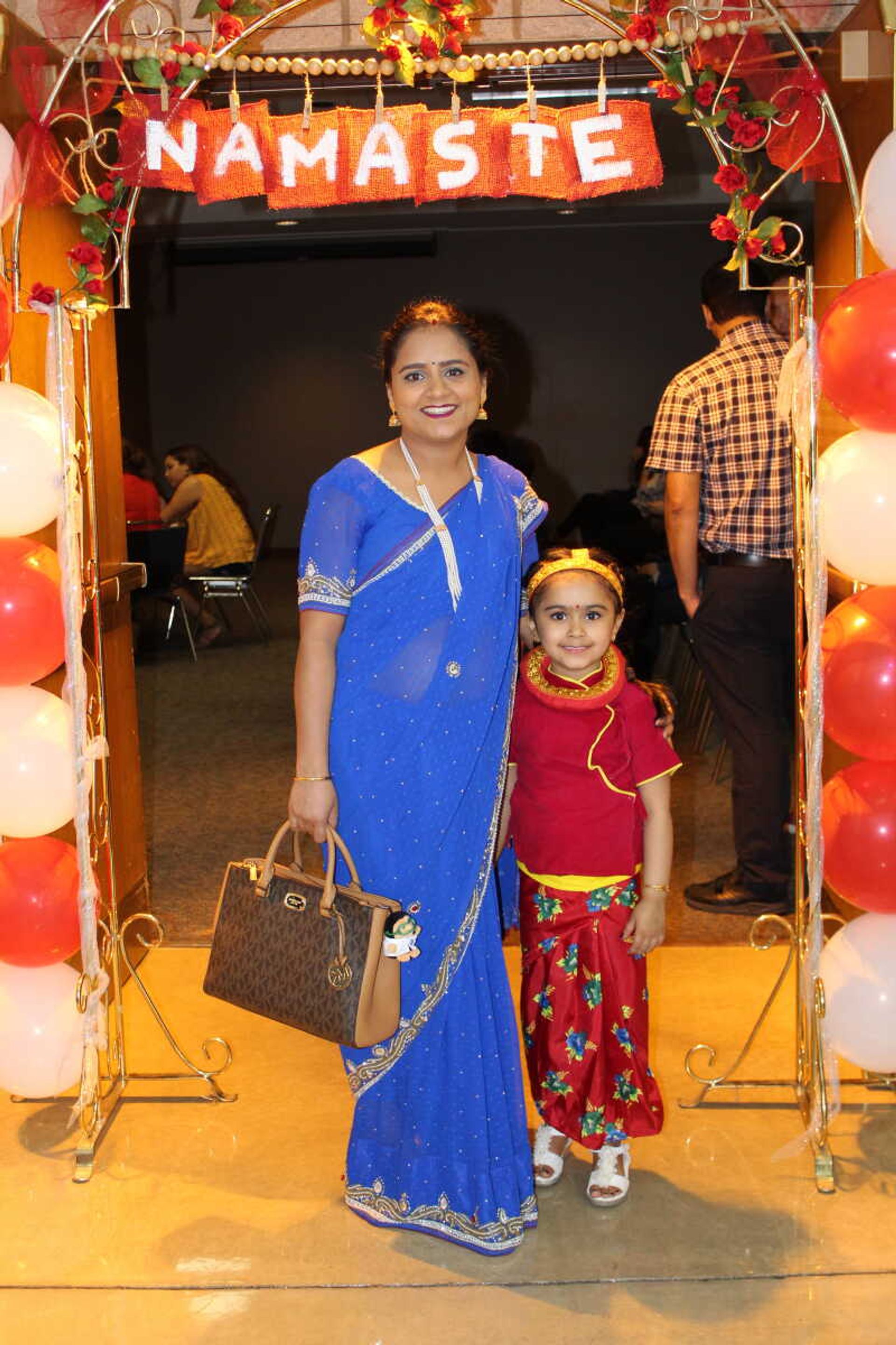 Durga Poudel and Arya Silwal, Wife and daughter of NSA advisor Sajan Silwal.