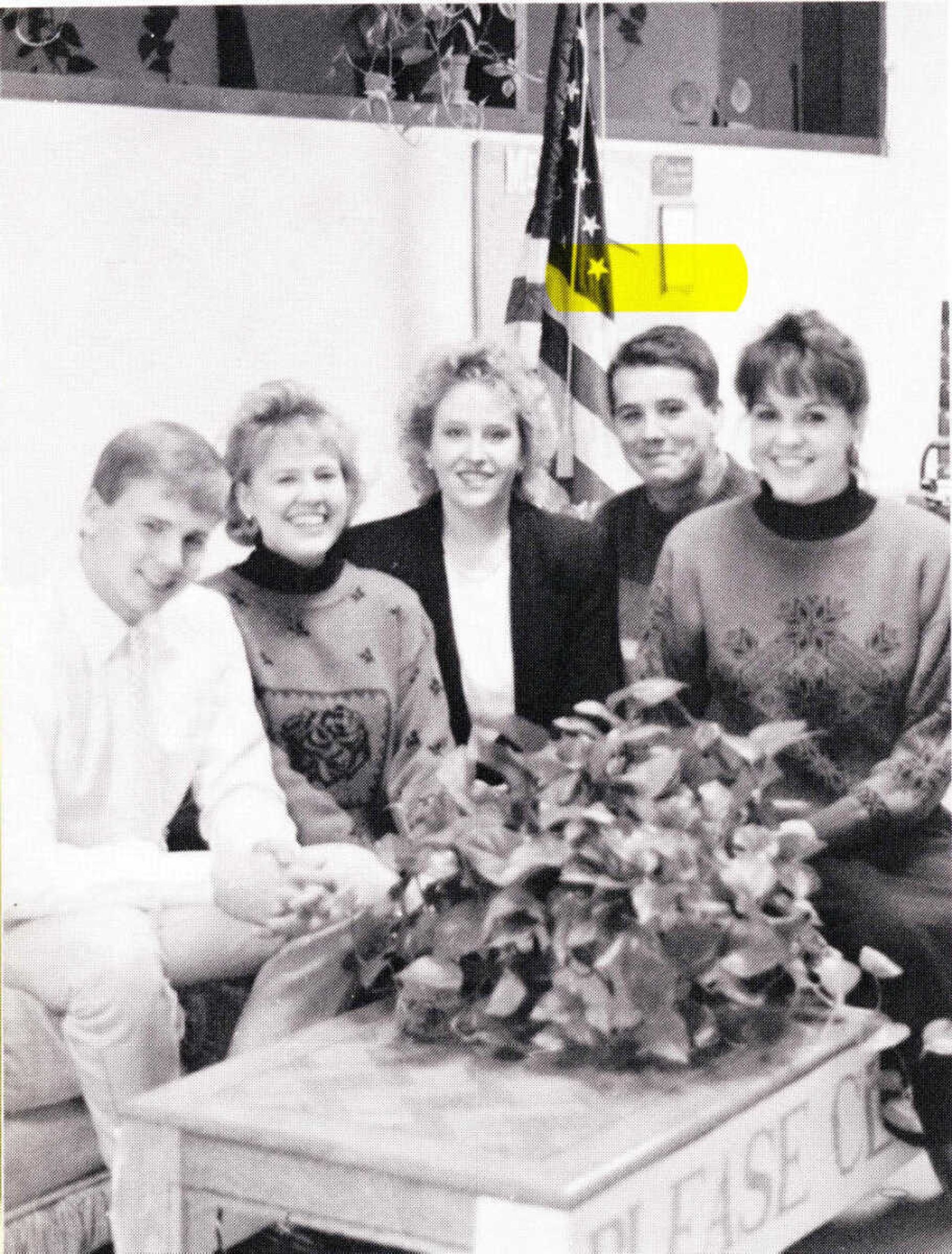 Officers of Student Government pose for a picture taken in 1989. From this point onward, the organization would have and hold the name Student Government, creating what it is today.