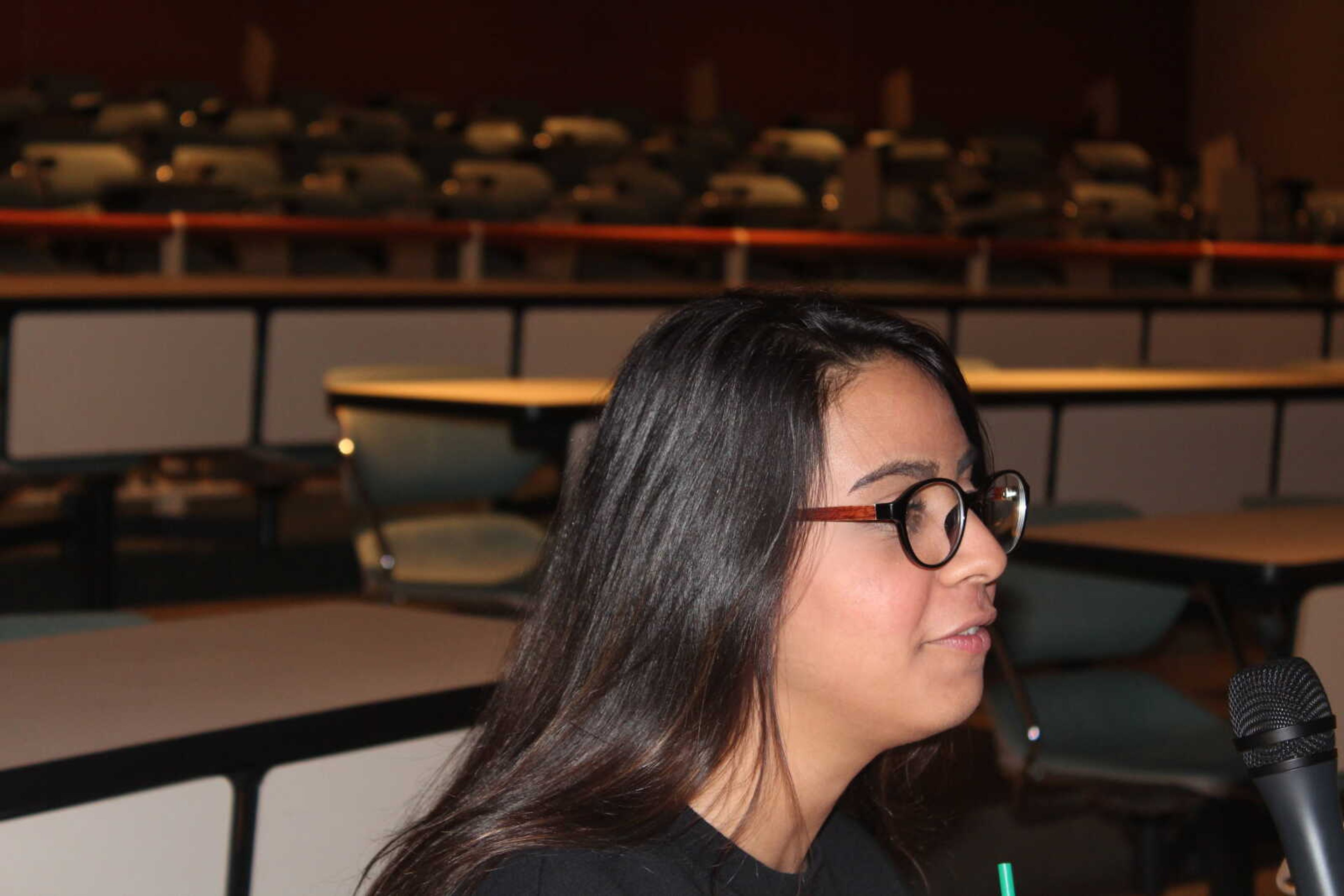 Ruchika Sharma at the International students watch party.