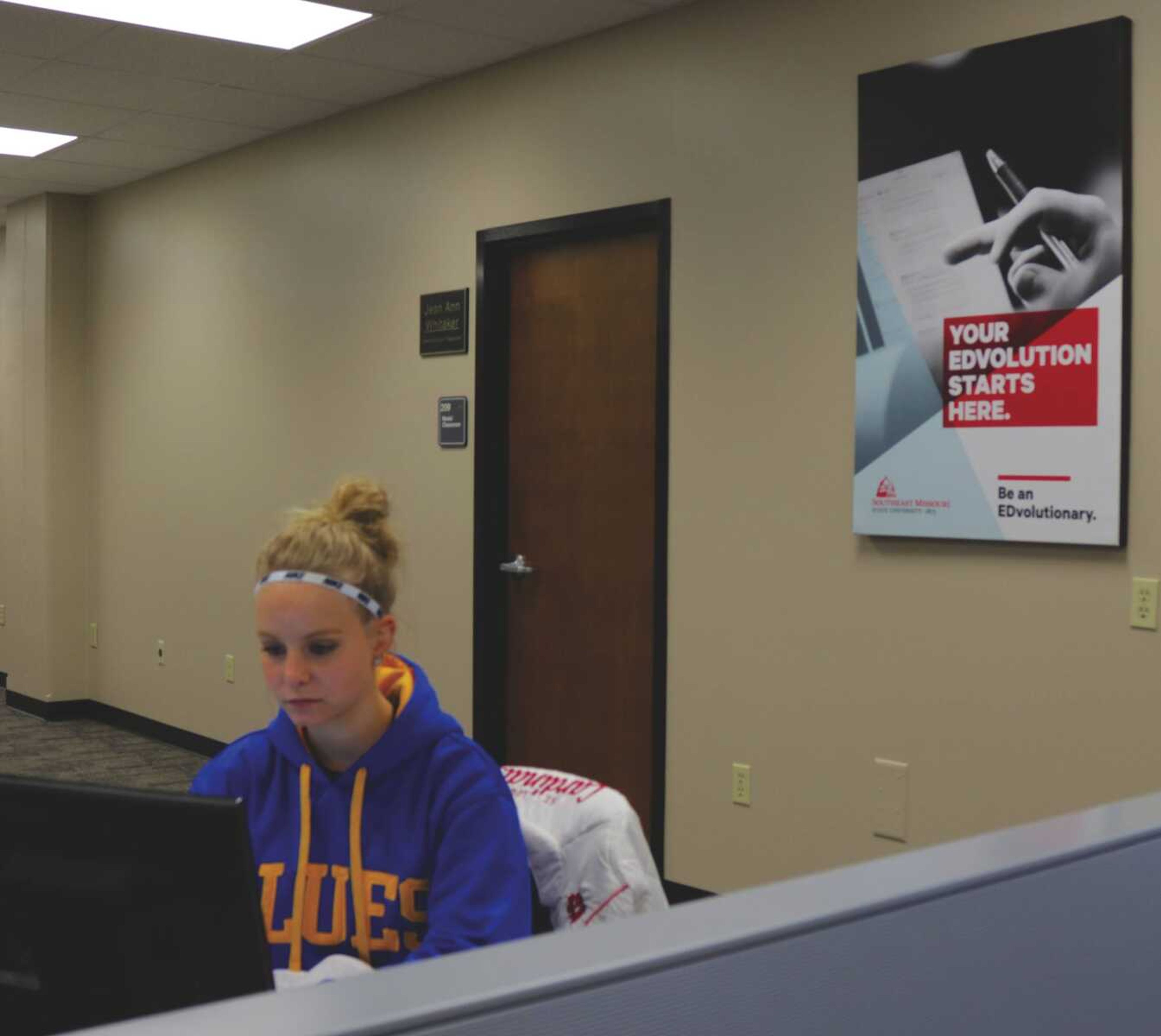 Leah Goodwin works in the College of Education's Instructional Technology Resource Center.