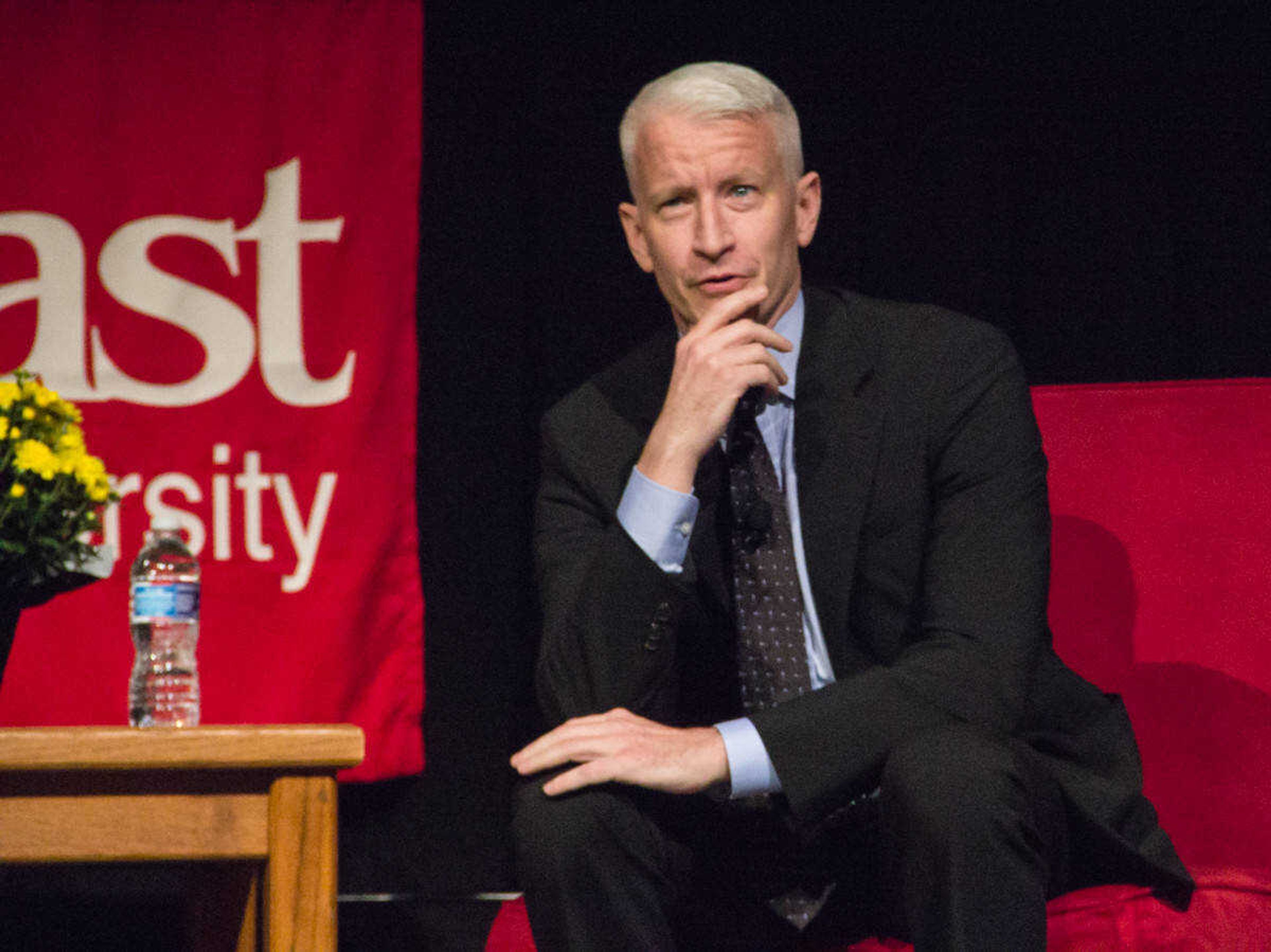 Anderson Cooper visited Southeast on Sunday and spoke about his life and past experiences he has had throughout his career as a journalist. (Photo by Zarah Laurence)