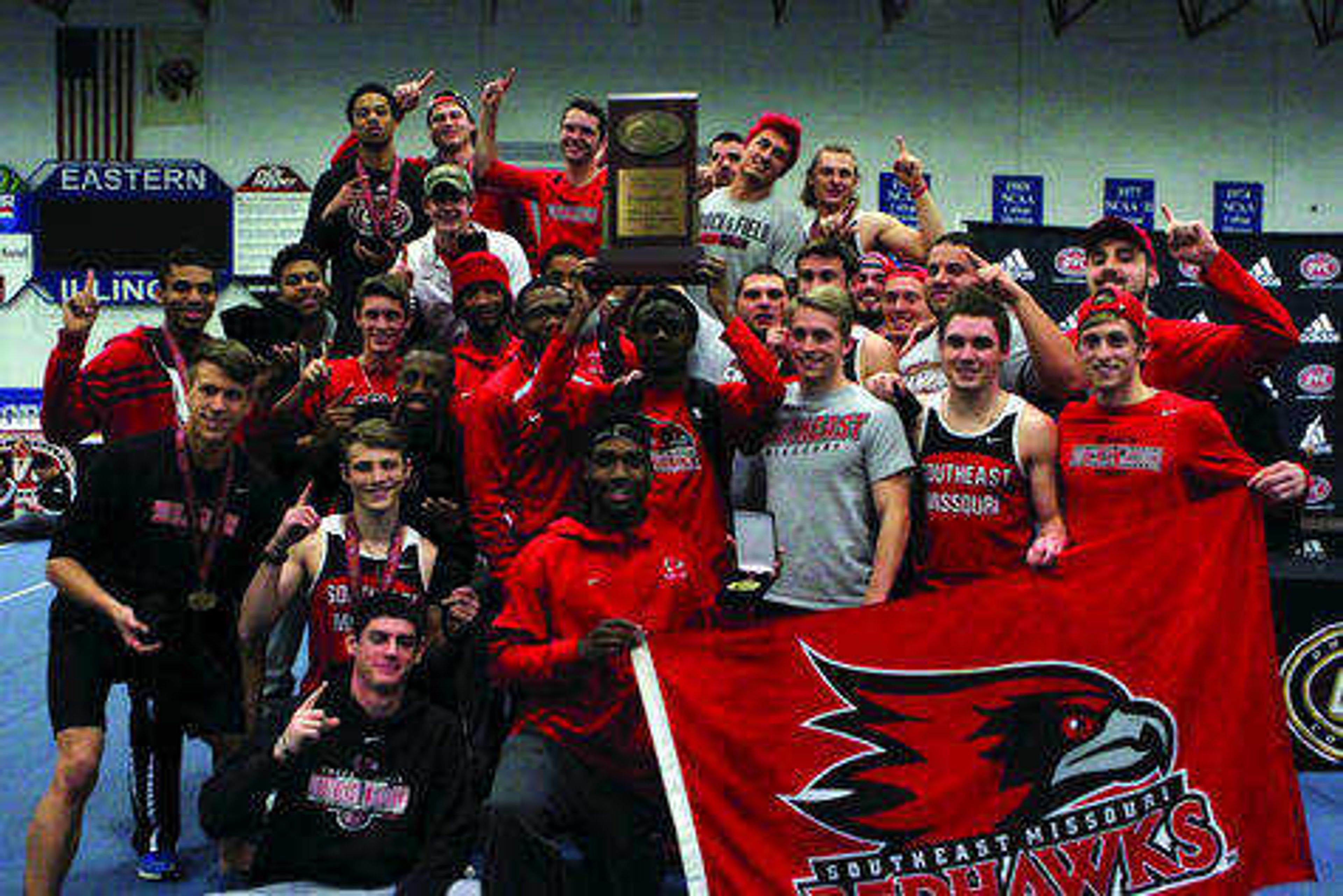Men's track wins championship and women place third