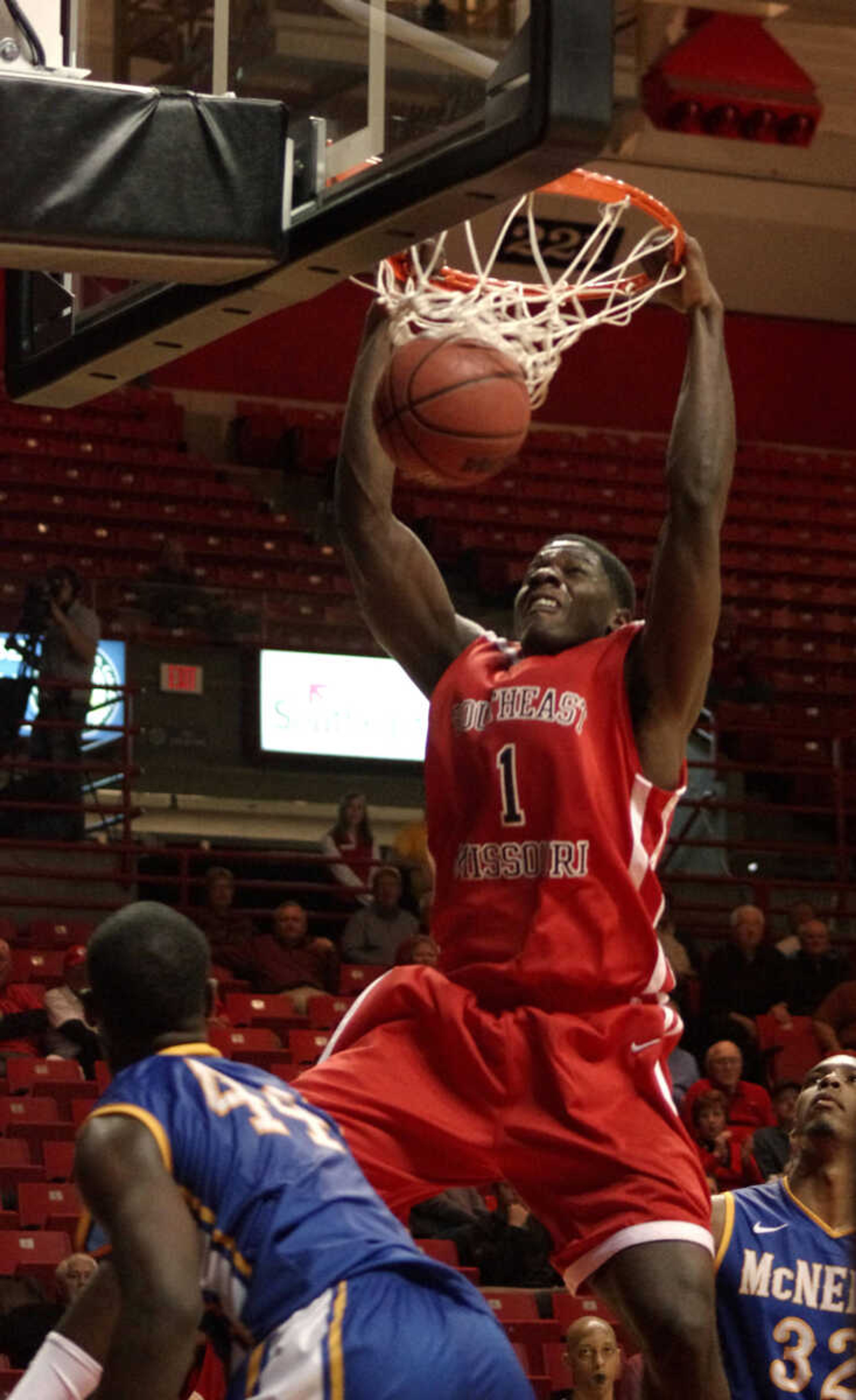 Nino Johnson's game-high 20 points lead Redhawks over McNeese State 64-53