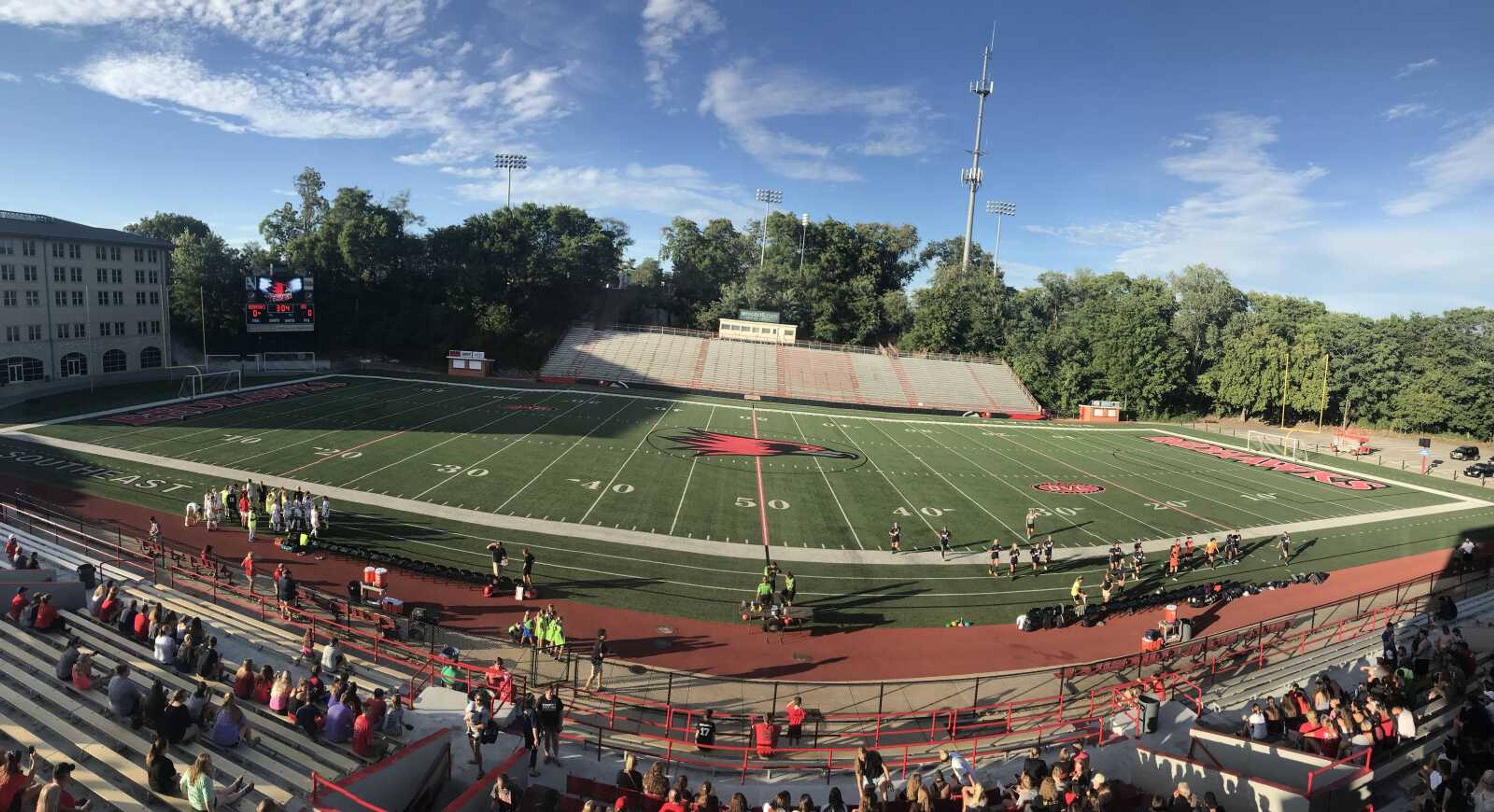 A look at Houck Stadium before kickoff during the women's soccer home opener on Aug. 20.
