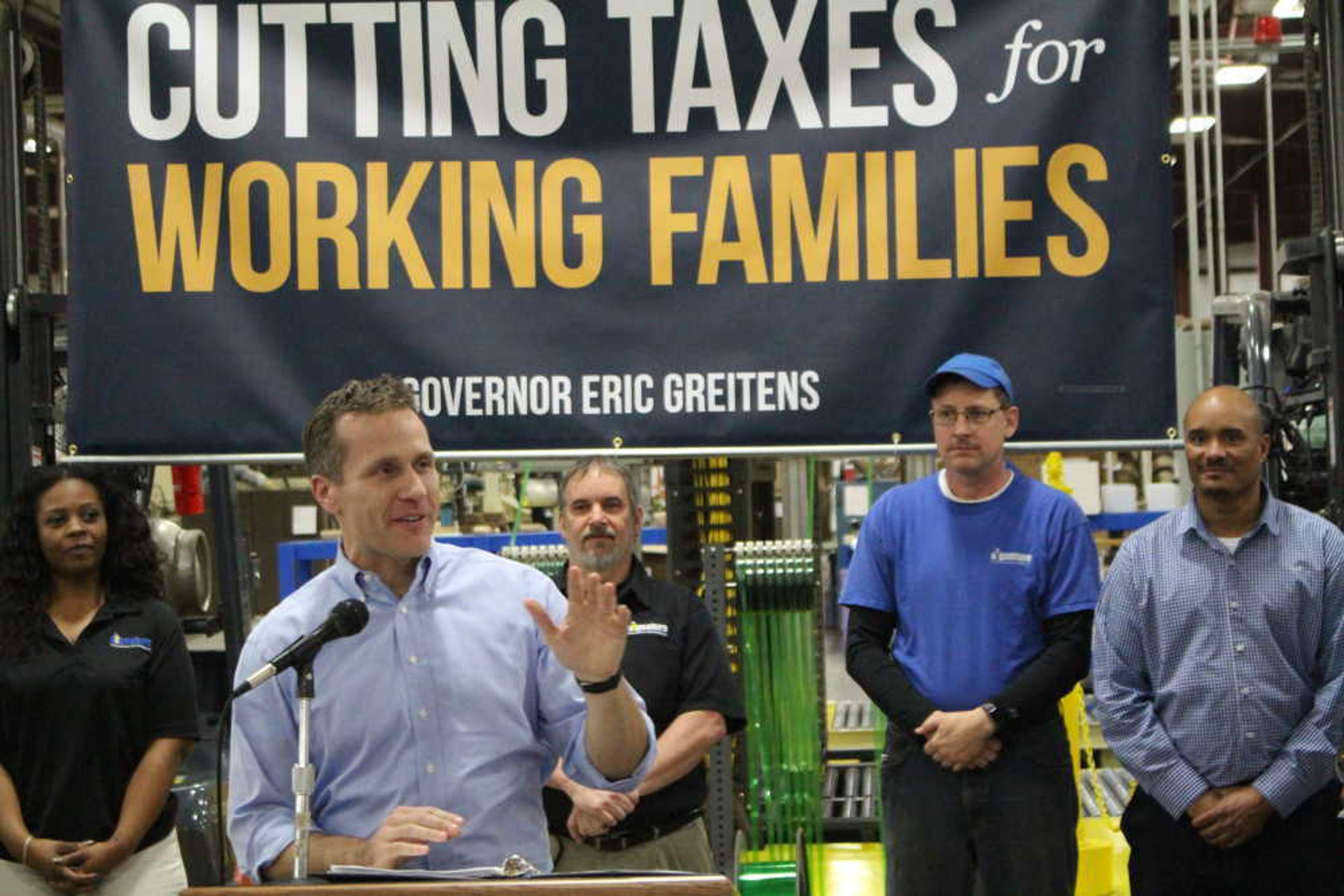 Gov. Eric Greitens made a public appearance in Jackson to discuss his new tax plan back on January 29.