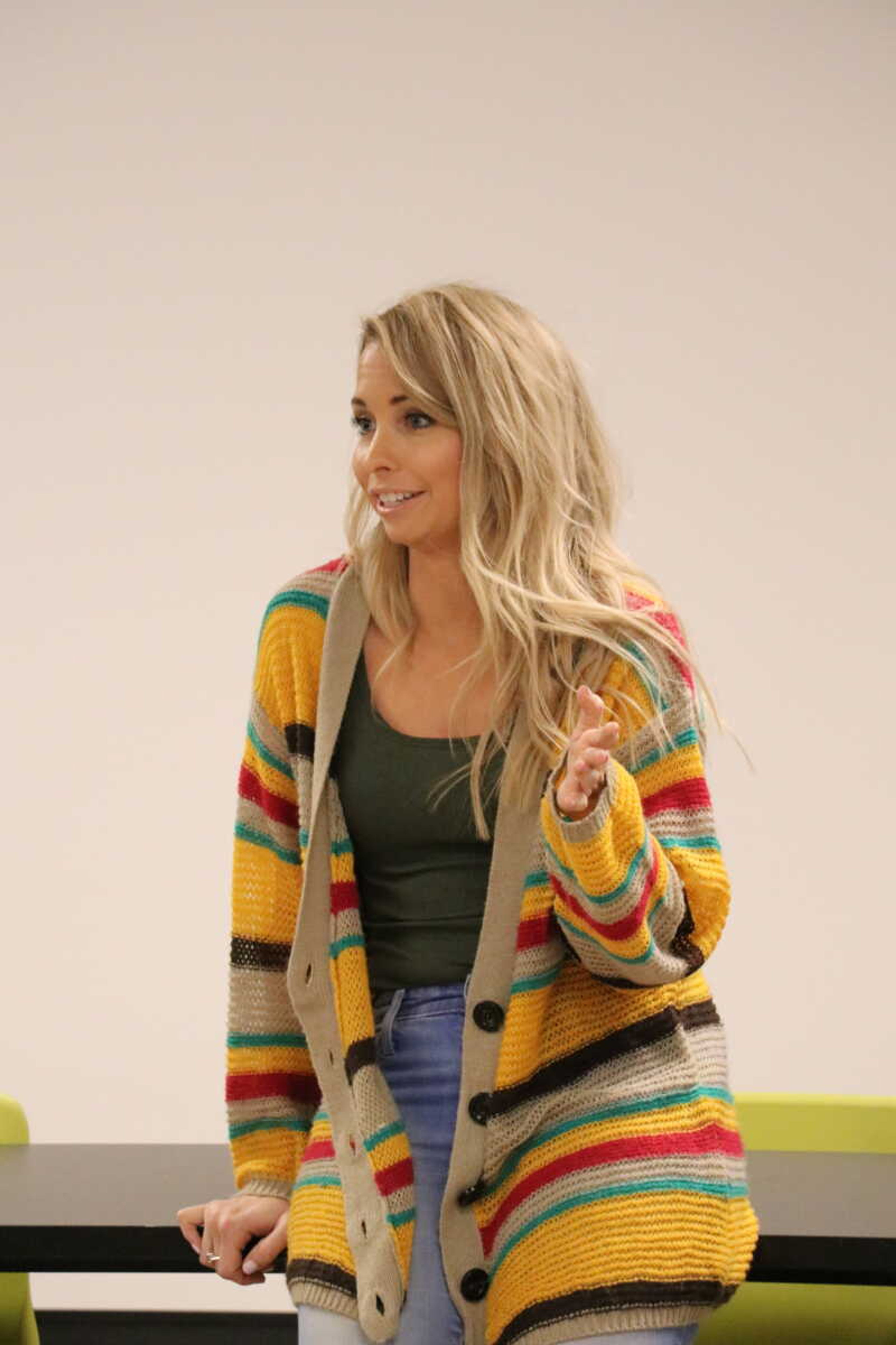Southeast alum and owner of Lemonade House Grille in Cape Girardeau spoke to students as part of the Entrepreneurship Speaker Series held at the Catapult Creative House March 27.