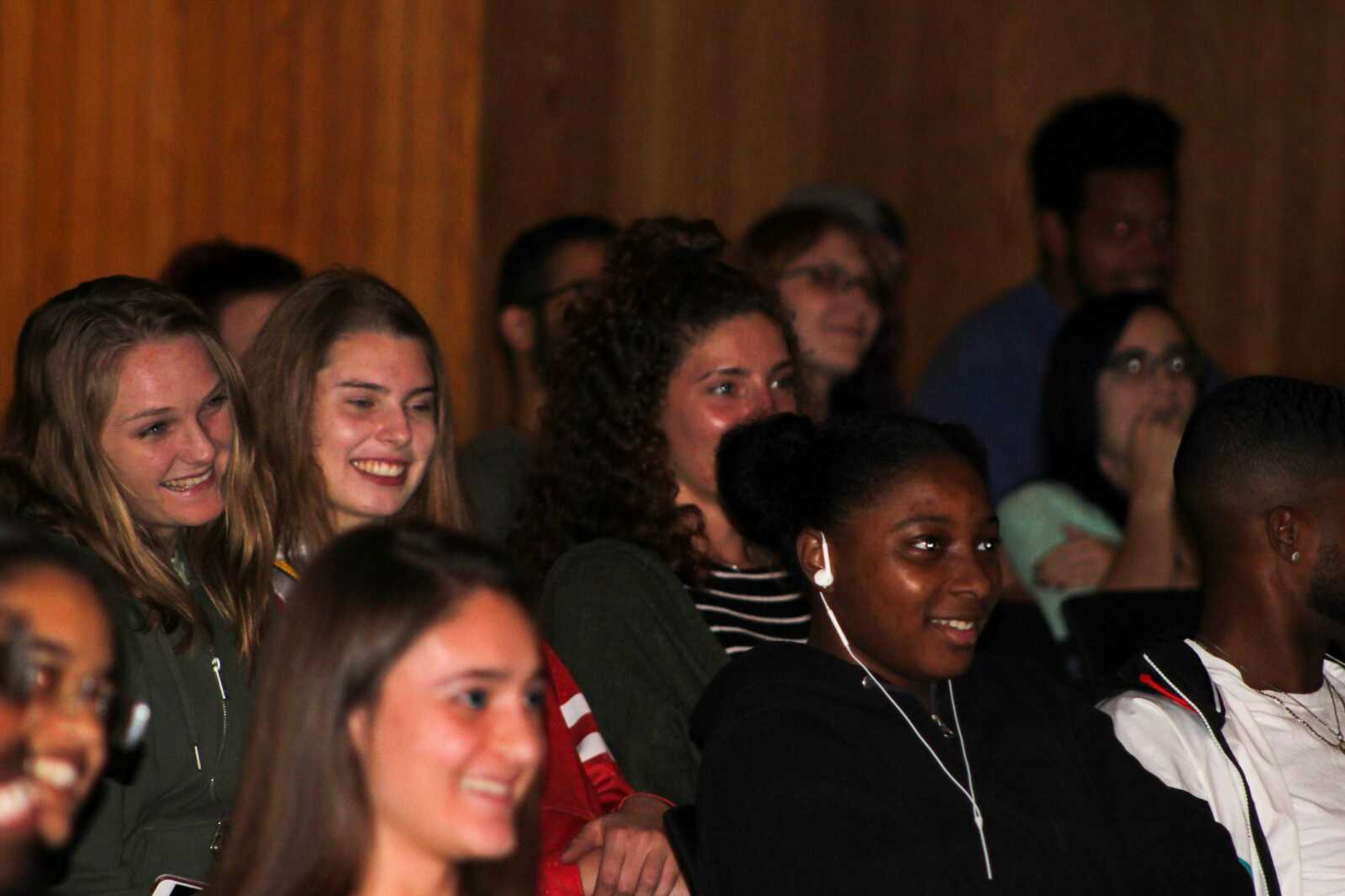 Audience members at comedian Ty Barnett's stand-up show on Sept. 28, presented by the Student Activities Council.