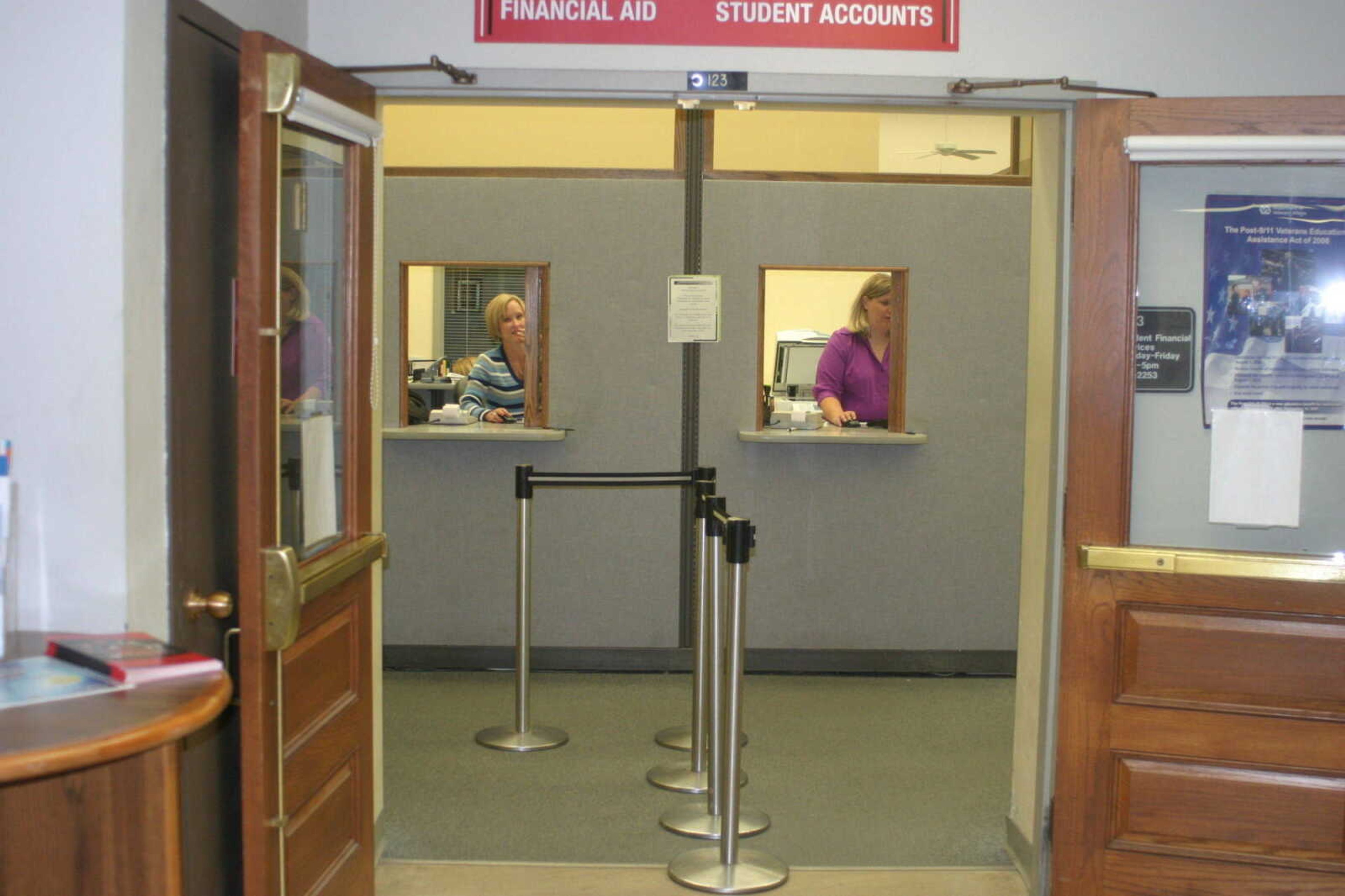 Student financial services is located in room 123 in Academic Hall. - Photos by Dan Fox