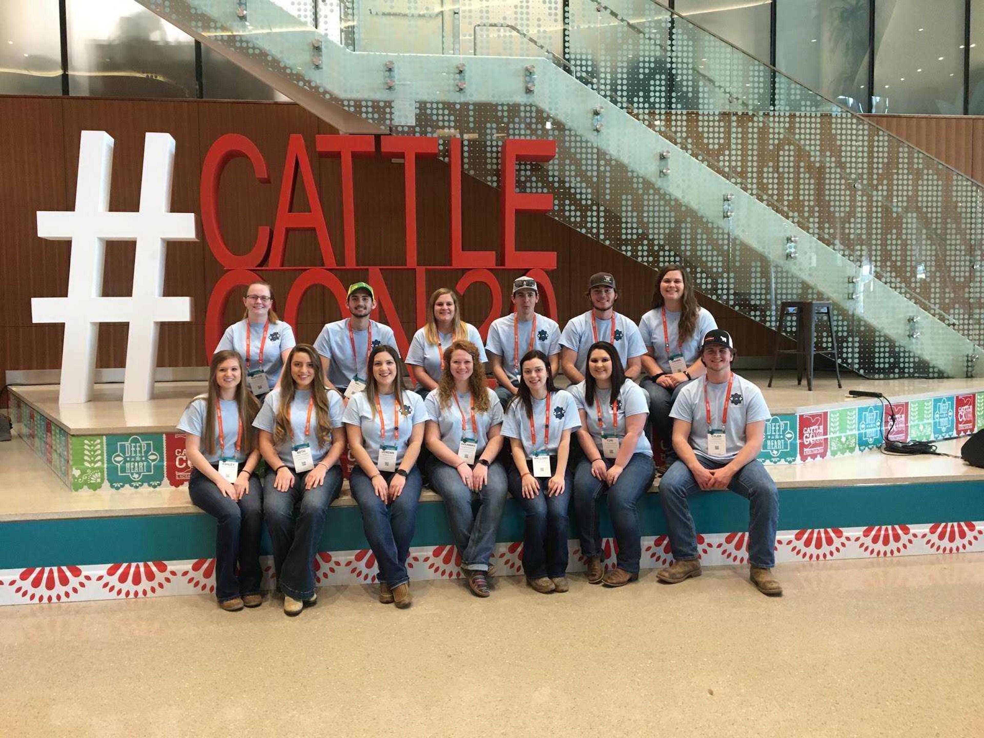 Members of the Southeast Collegiate Cattlemen’s Association at the Cattle Industry Convention in San Antonio, TX. 