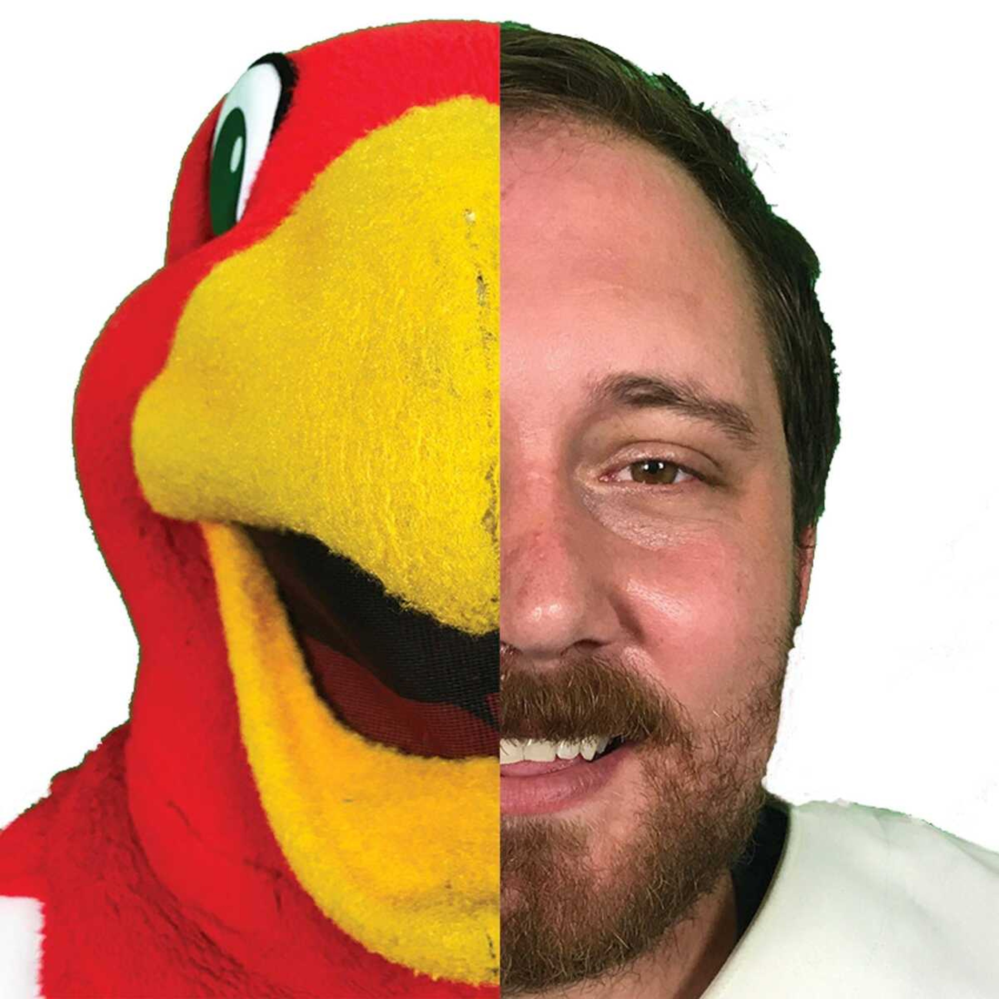 Rowdy the Redhawk was revealed as recent graduate, Nik Weber. 