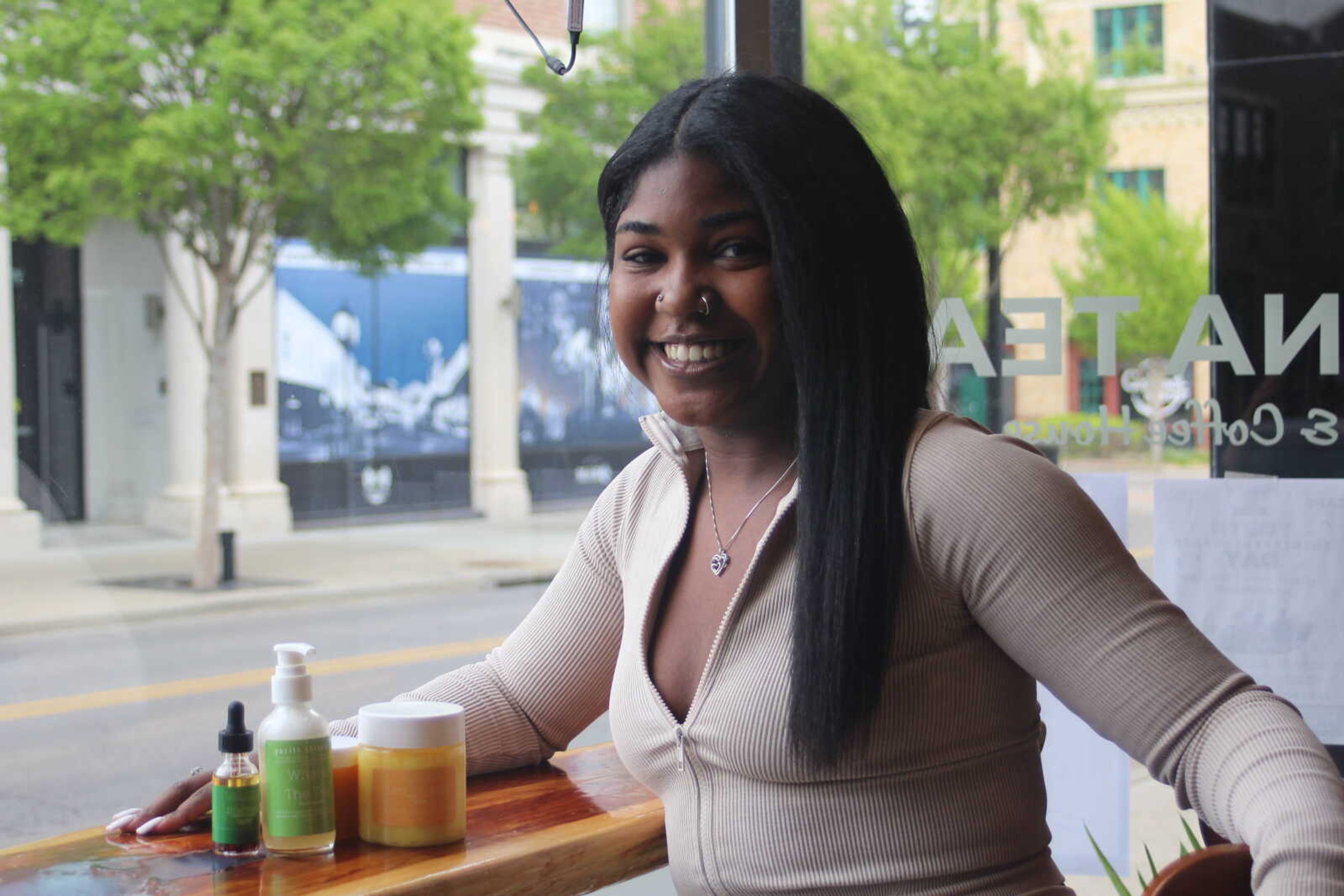 Senior business administration major Brooklyn Armstead created her skincare line Purity Skincare in May of 2021. Her skincare line was featured at the Black Business Expo on April 26.