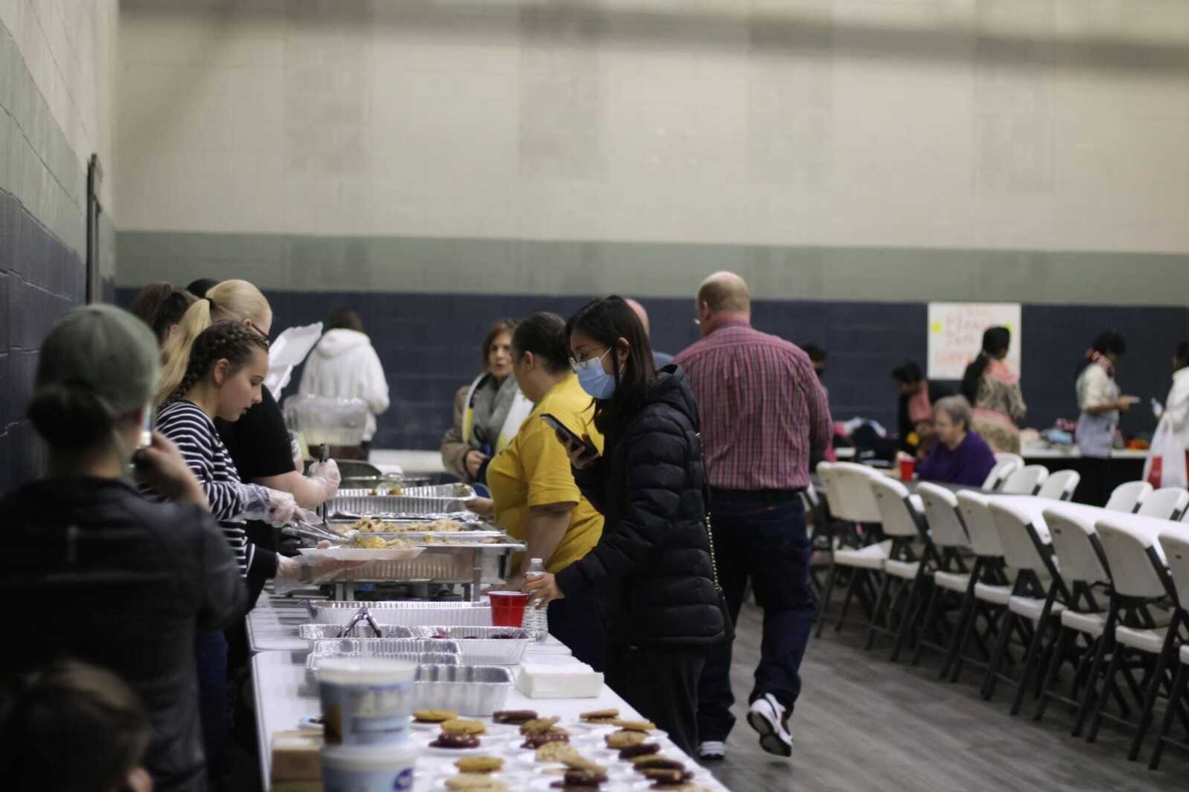 International students, church-goers and SEMO community members attend the Apostolic Promise Church's annual Thanksgiving meal. Apostolic Promise will also be serving a Christmas meal at 4:30 p.m. on Christmas day.