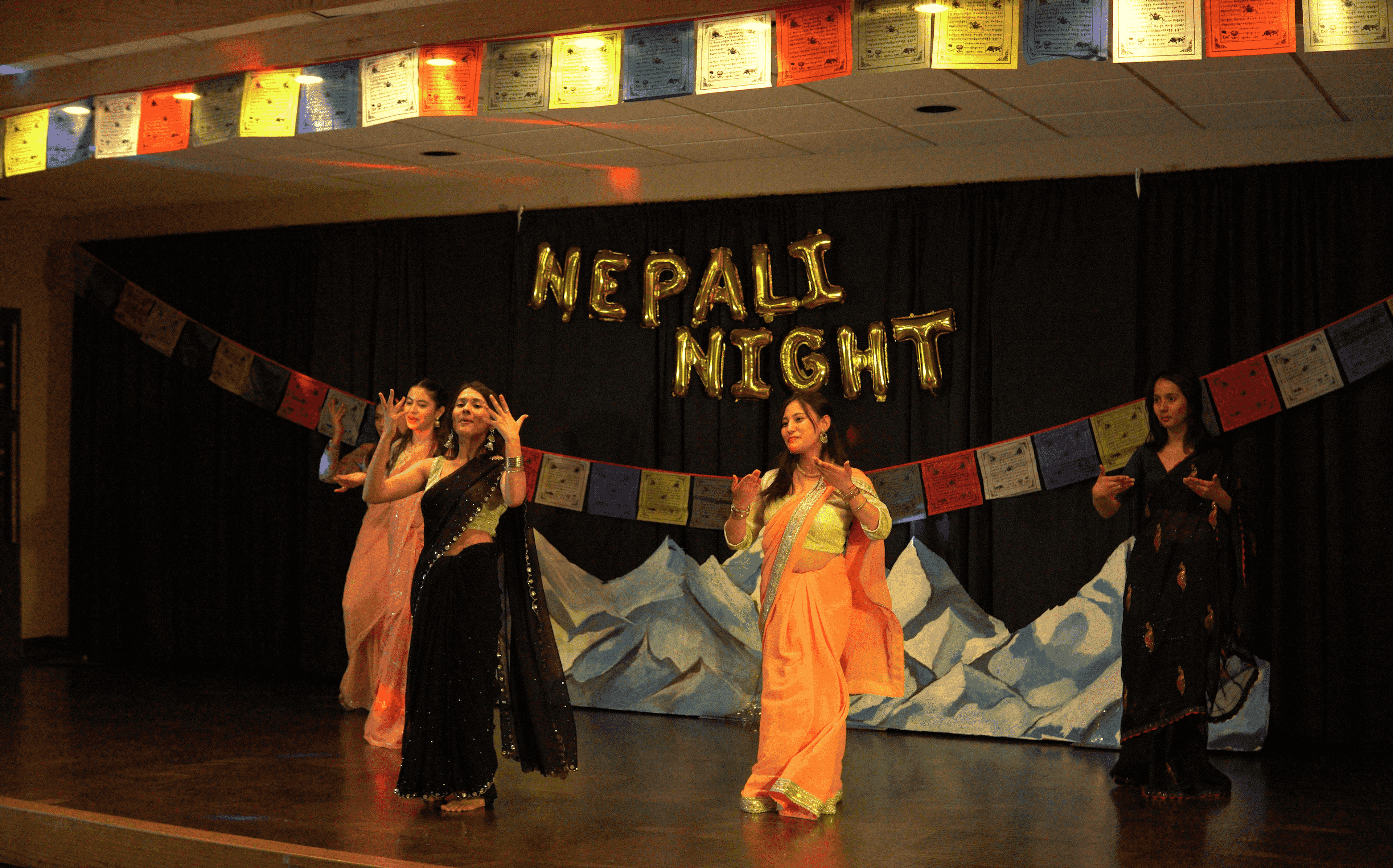 Nepalese students perform at the Nepali Night.