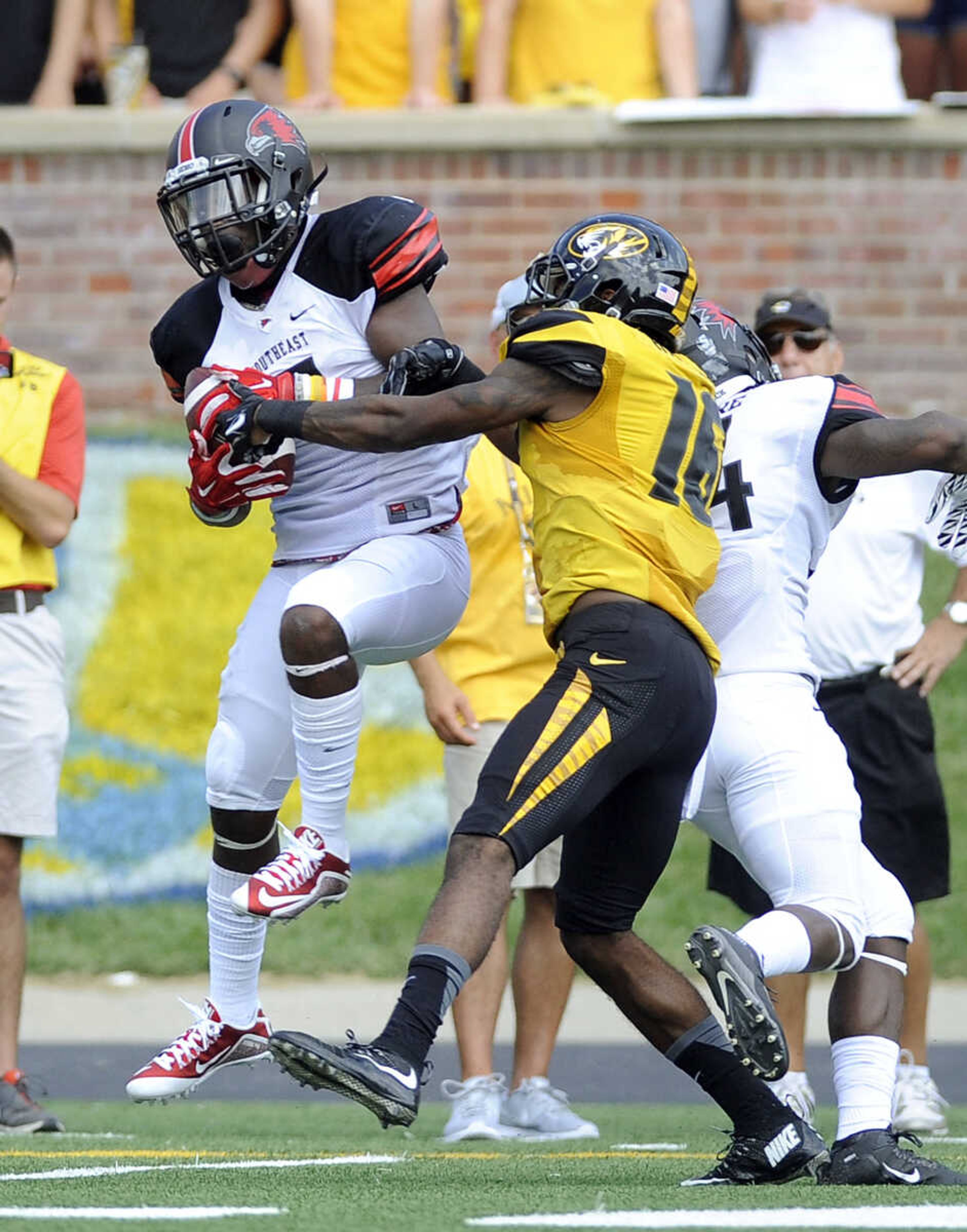 Southeast Missouri State football team loses first game 34-3 to Missouri