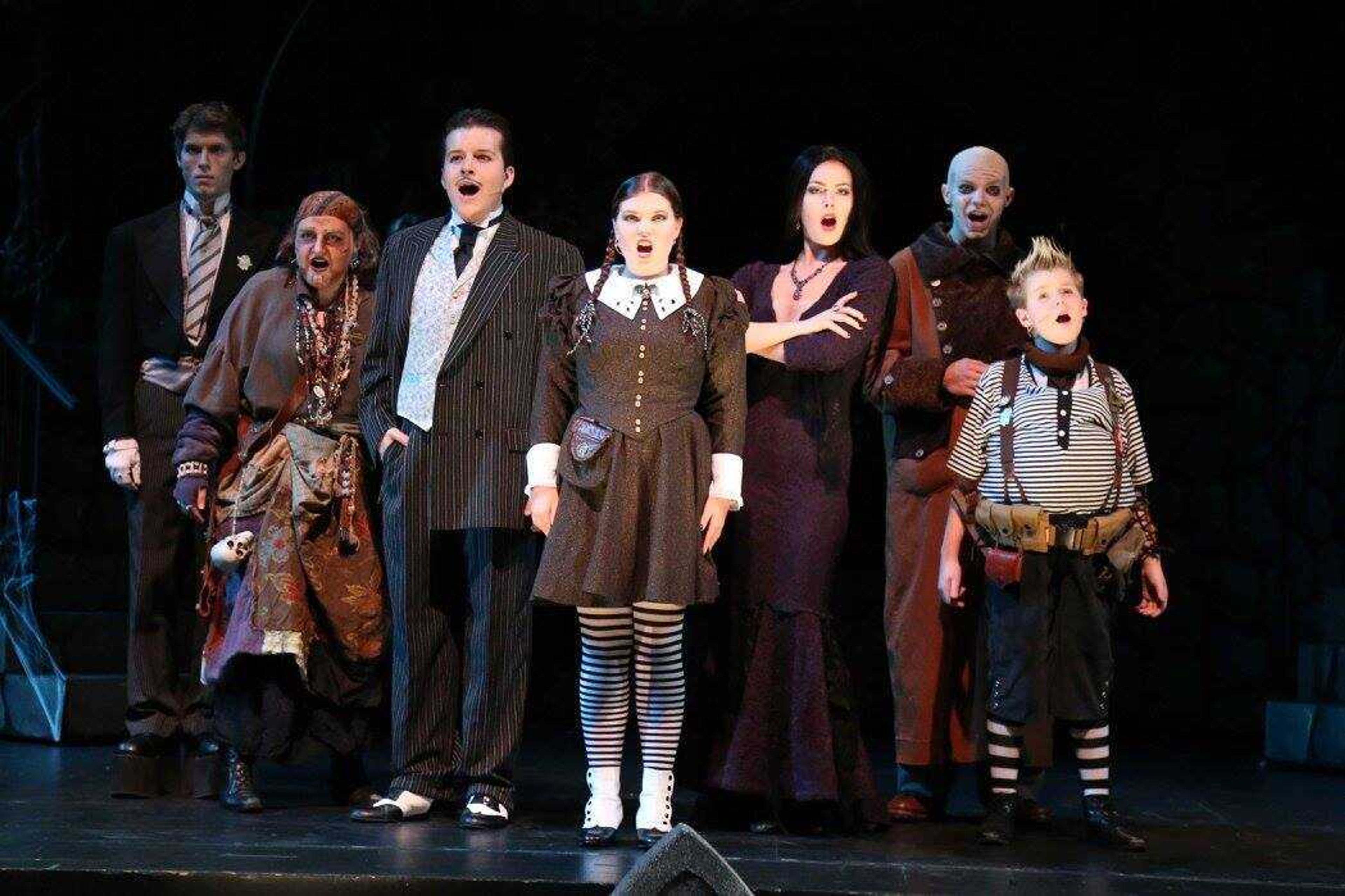 The cast of “The Addams Family.” 