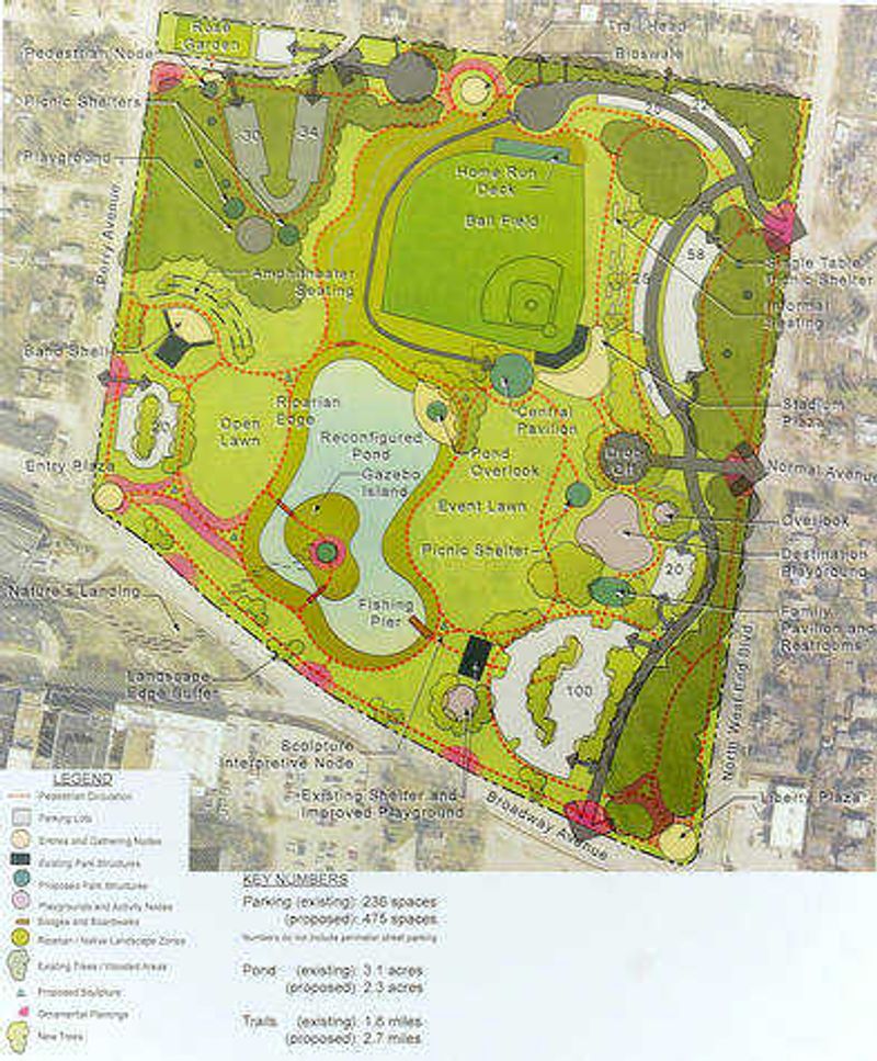 Proposal Plan B for changes to Capaha Park. Southeast Missourian photo