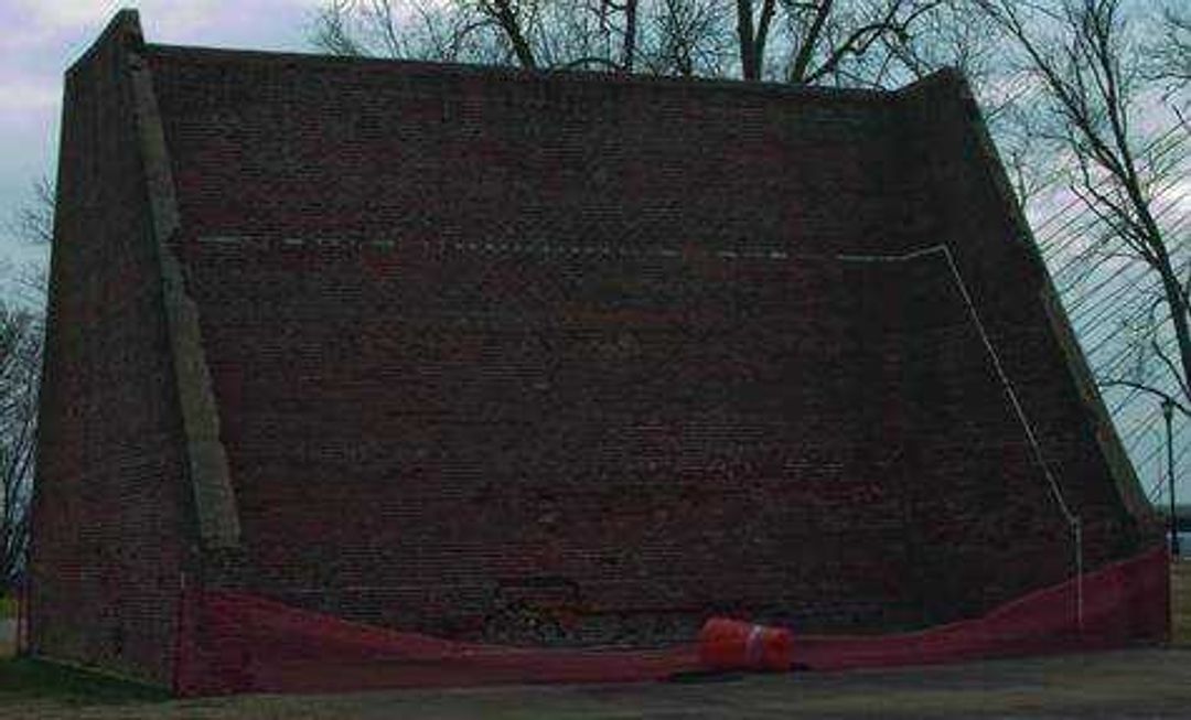 Historical handball court is located near the River Campus. Photo by Colby Powell