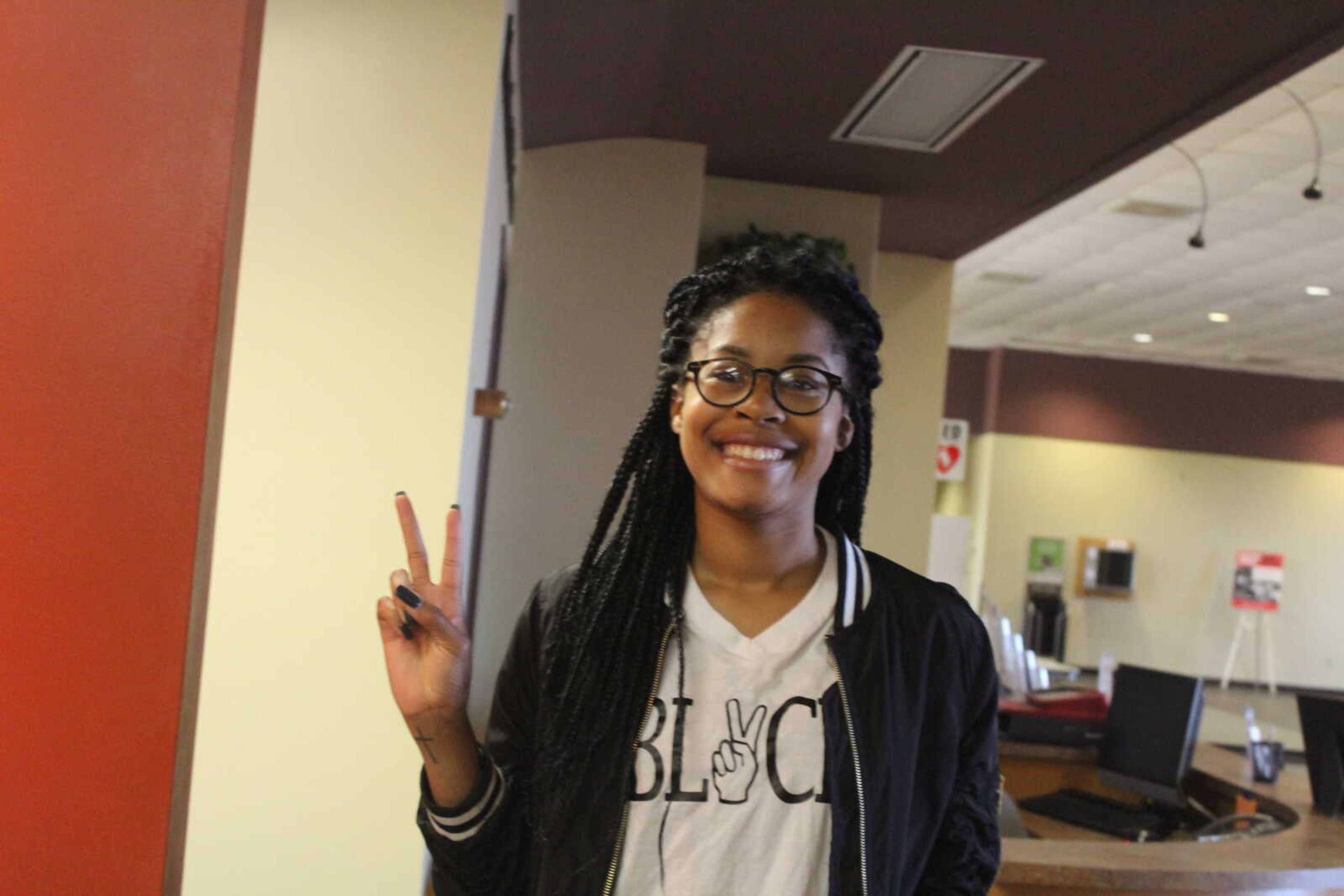 Nyara Williams, a senior at Southeast Missouri State University created Black.Clothing after the killing of Michael Brown as a way to get involved with the movement.