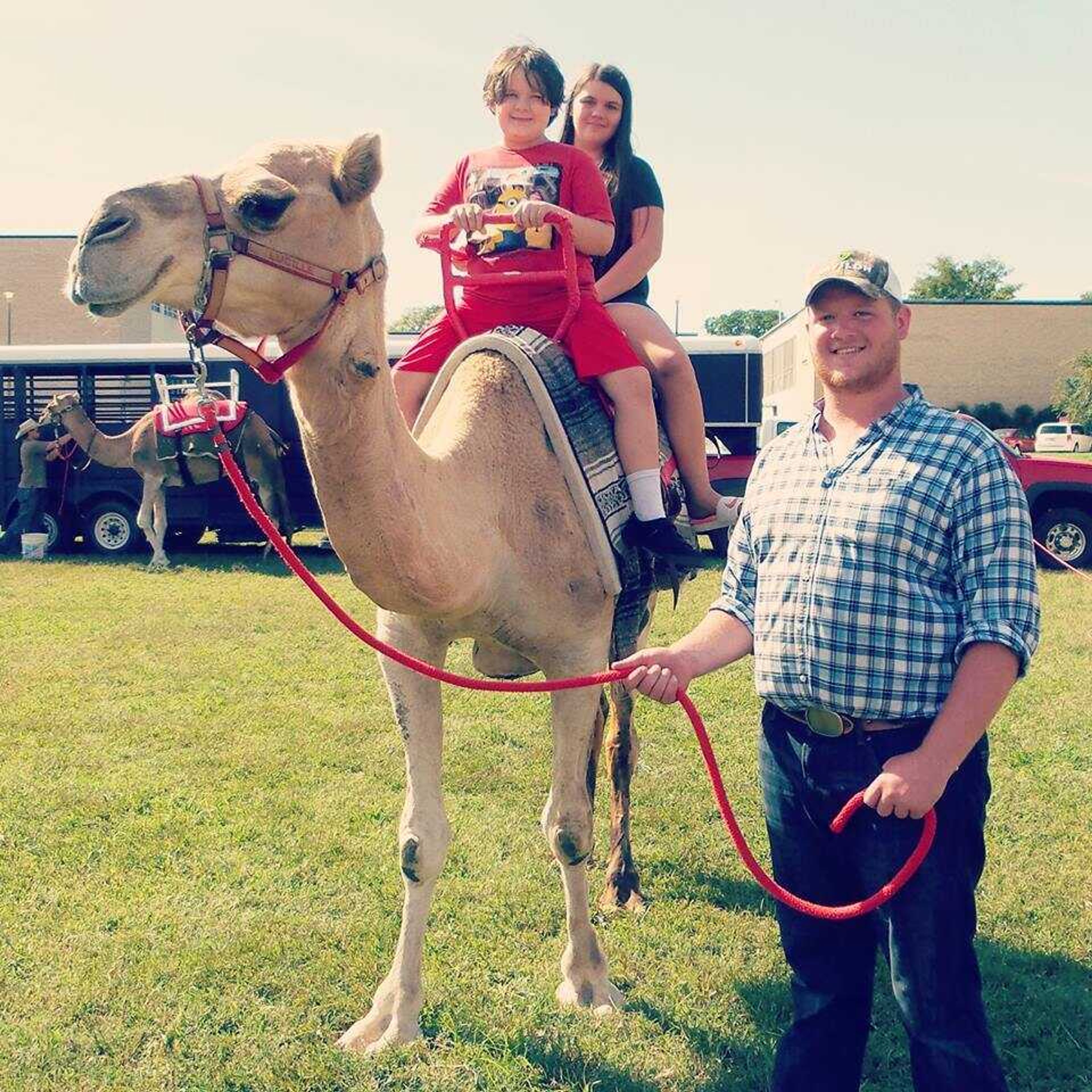 Camel rides were offered at the Project Lucille event hosted by the Department of Agriculture.