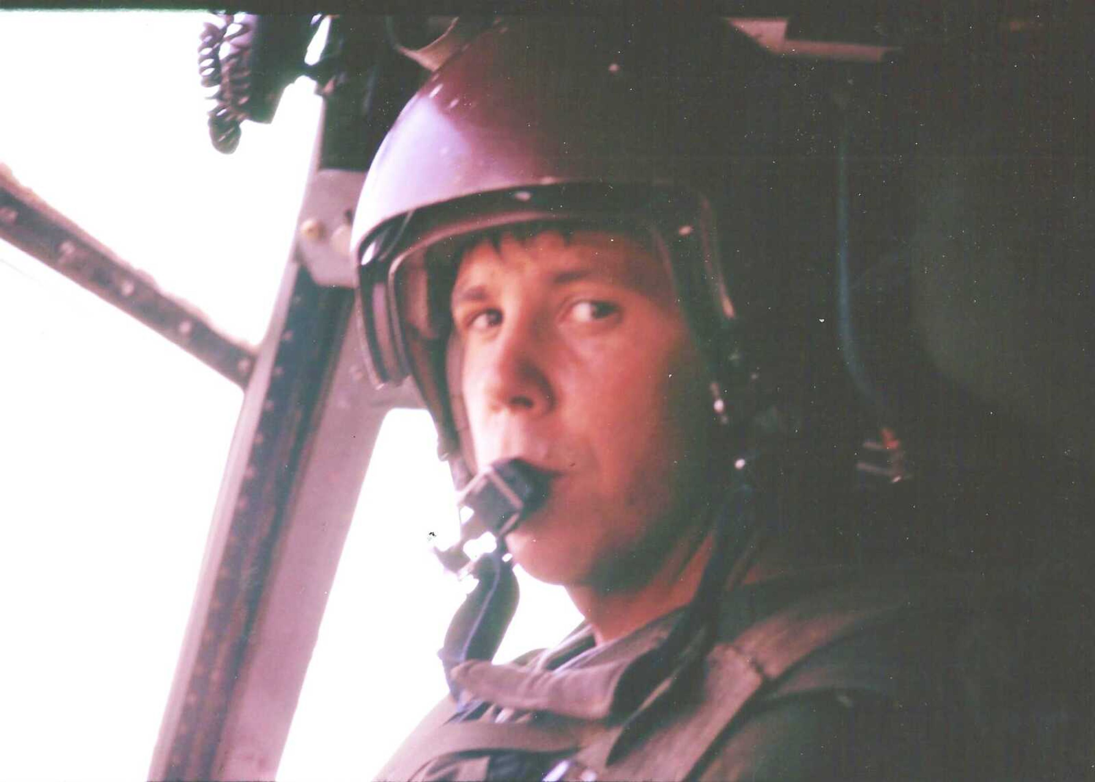 First Lietunant harold G. Walker as Aircraft Commander of a CH-46 in Vietnam.