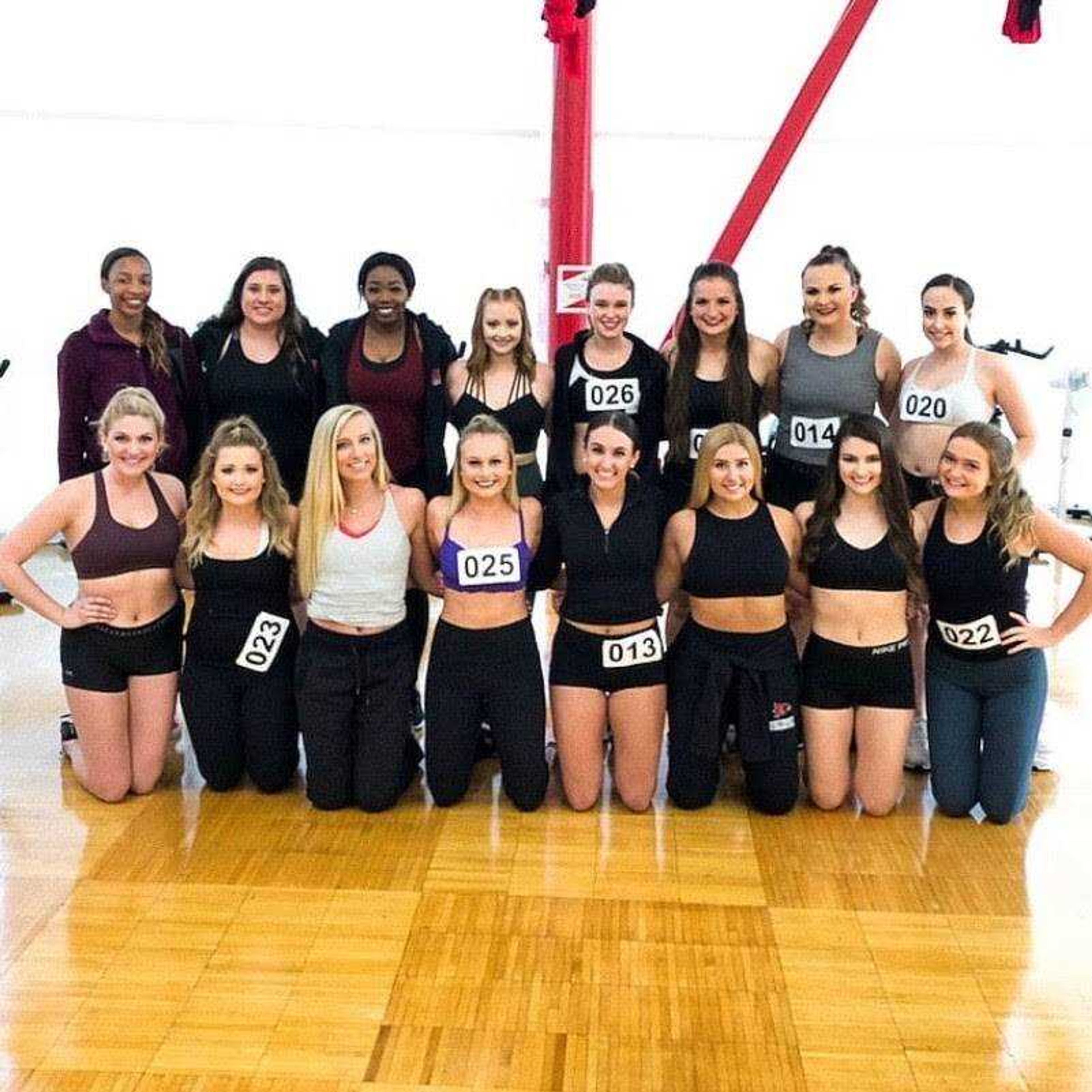New and returning dancers after auditions on April 27, 2019.